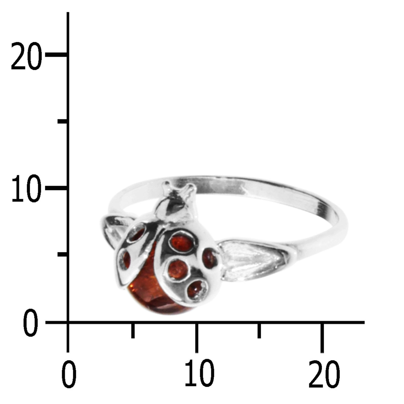 OSTSEE-SCHMUCK Fingerring »Ostsee-Schmuck Ring Marienkäfer Ring Marienkäfer«, (1 tlg.)