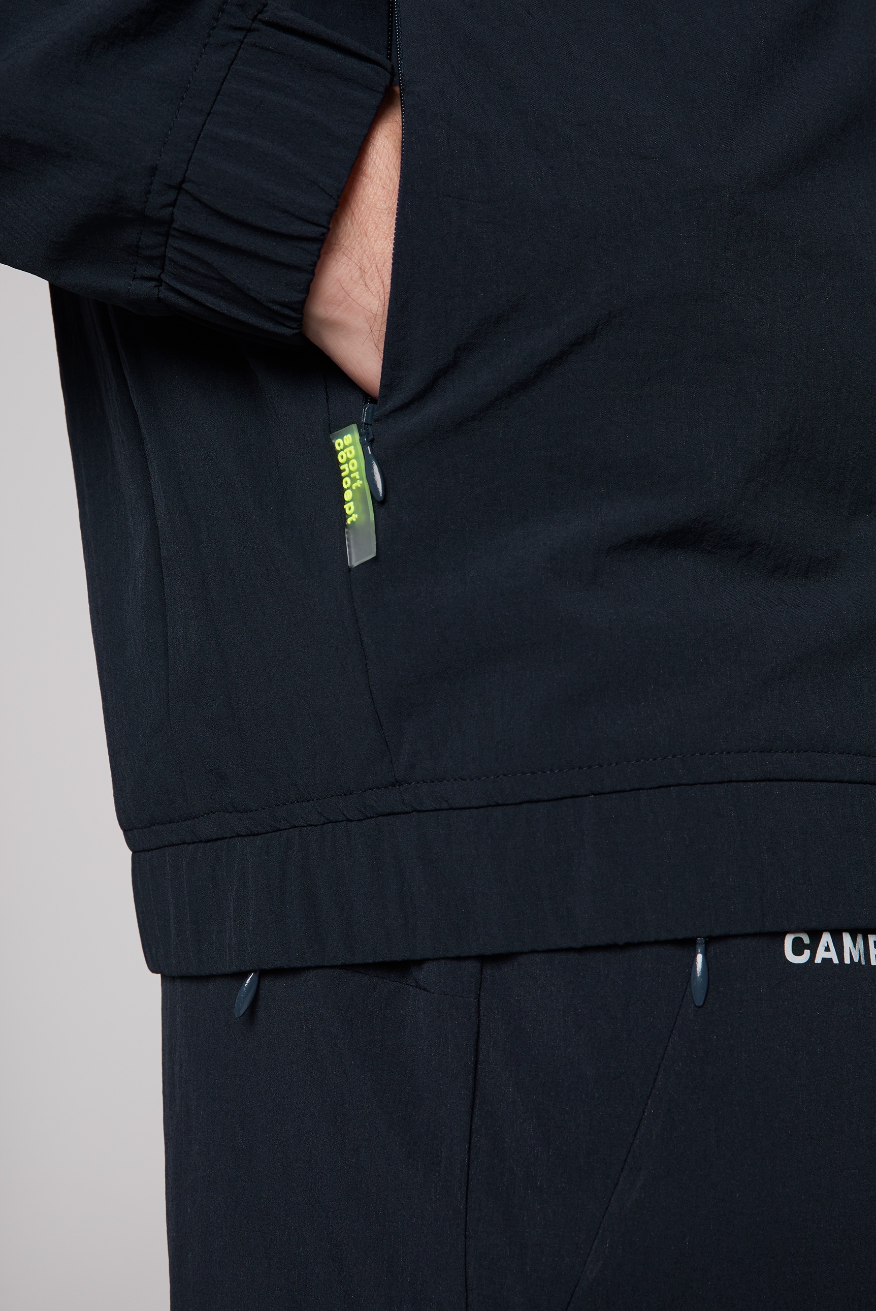 CAMP DAVID Trainingsjacke, ohne Kapuze, mit verstellbarem Gummizug im Saum