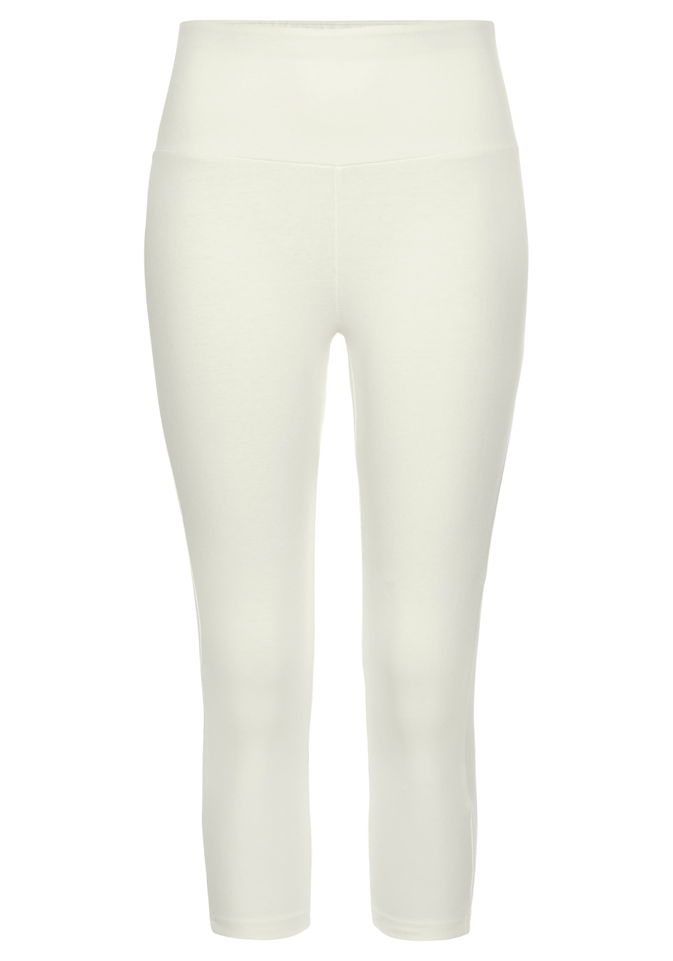 LASCANA Caprileggings, mit breitem weichem Bündchen, Loungewear