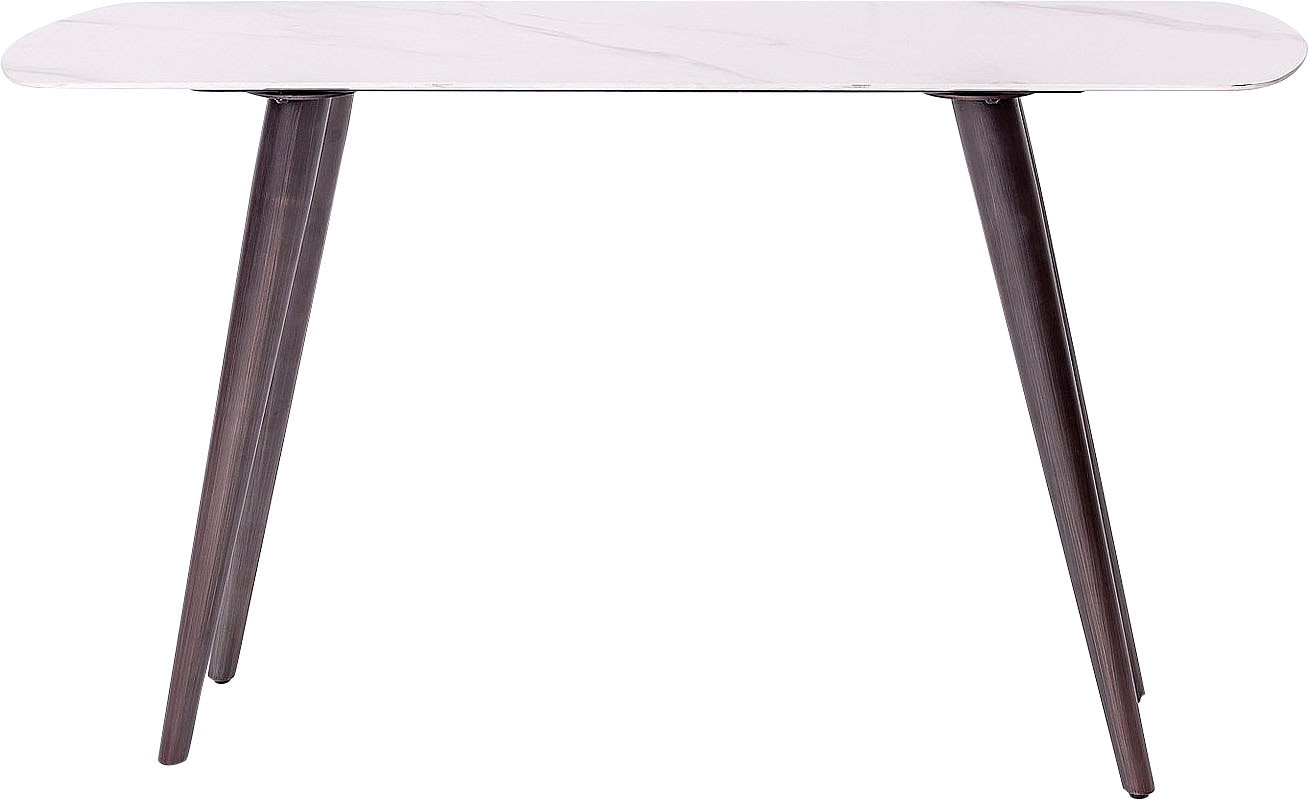 Leonique Konsolentisch »Fremont«, Keramik-Konsolentisch, Marmoroptik, Metal günstig online kaufen
