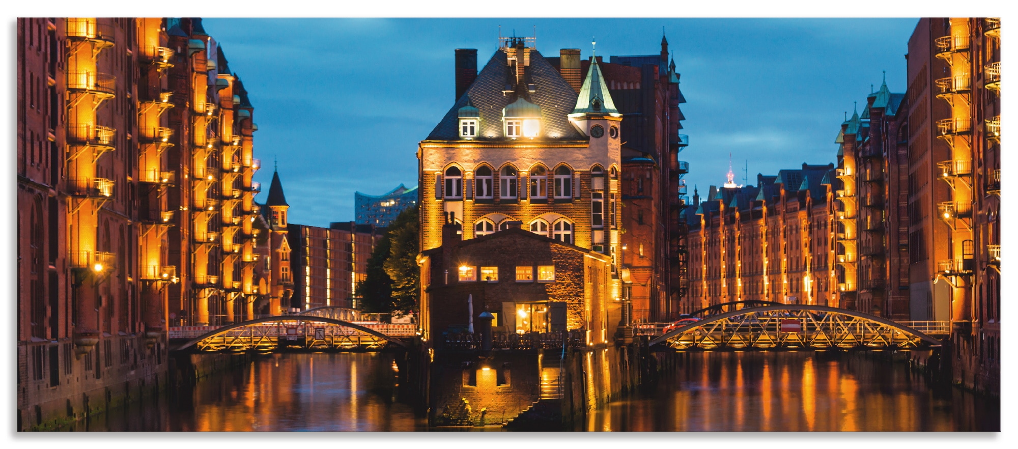 Artland Küchenrückwand "Teil der alten Speicherstadt in Hamburg", (1 tlg.), günstig online kaufen