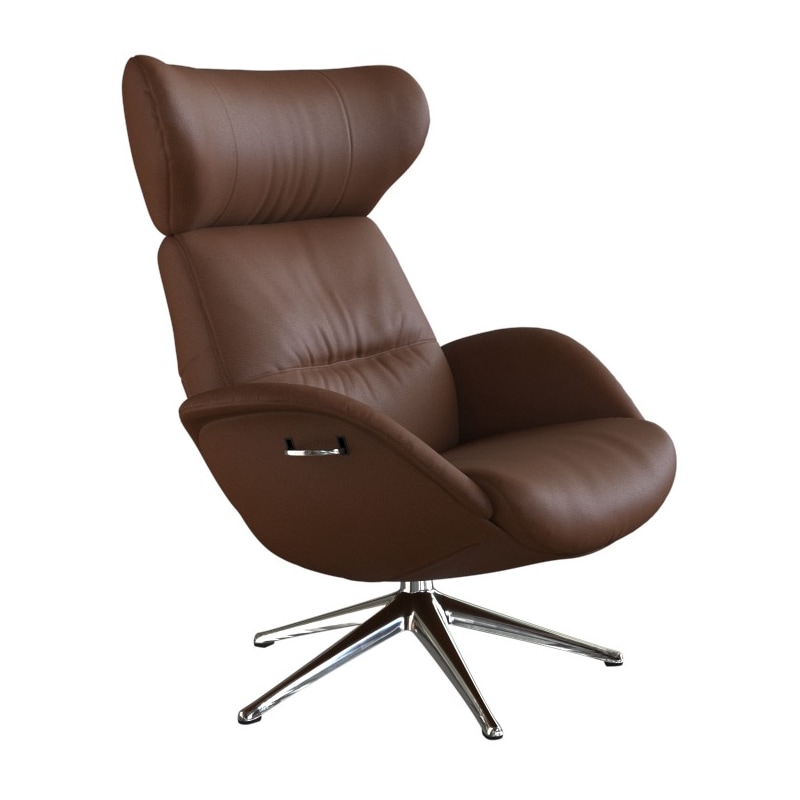 FLEXLUX Relaxsessel »More, Funktionsessel, Polstersessel, Armlehnensessel, TV-Fernsehsessel«, Premium Komfort, Rücken- und Kopfteilverstellung, Drehbar, Fuß Alu