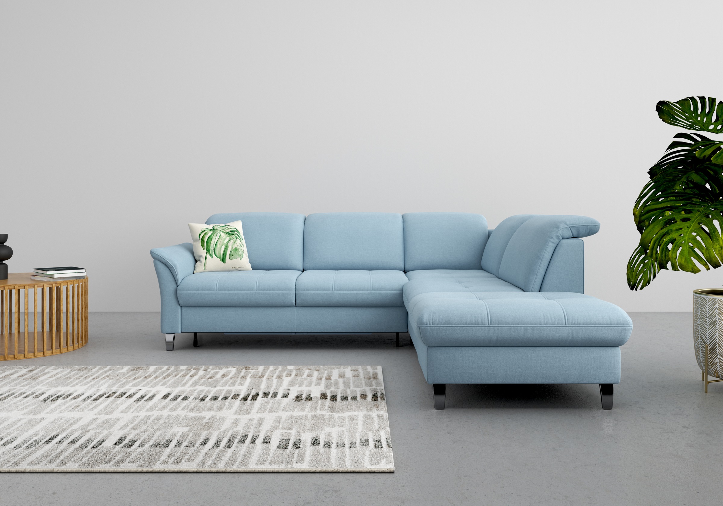 sit&more Ecksofa »Maggiore L-Form«, wahlweise mit Kopfteilverstellung, Bettfunktion und Stauraum