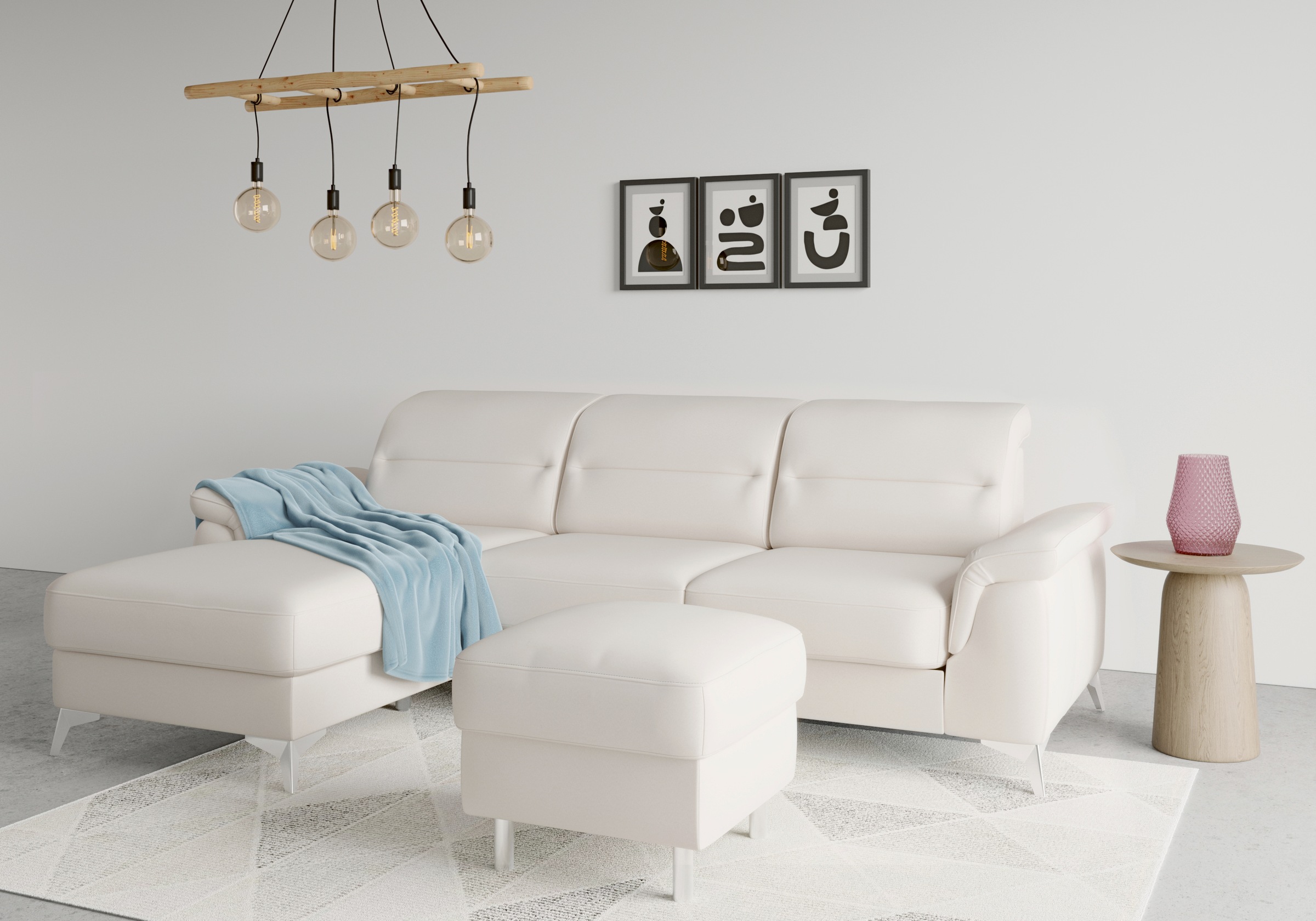 sit&more Ecksofa »Sinatra L-Form«, mit Recamiere, optinal mit Kopfteilverstellung und Armteilfunktion