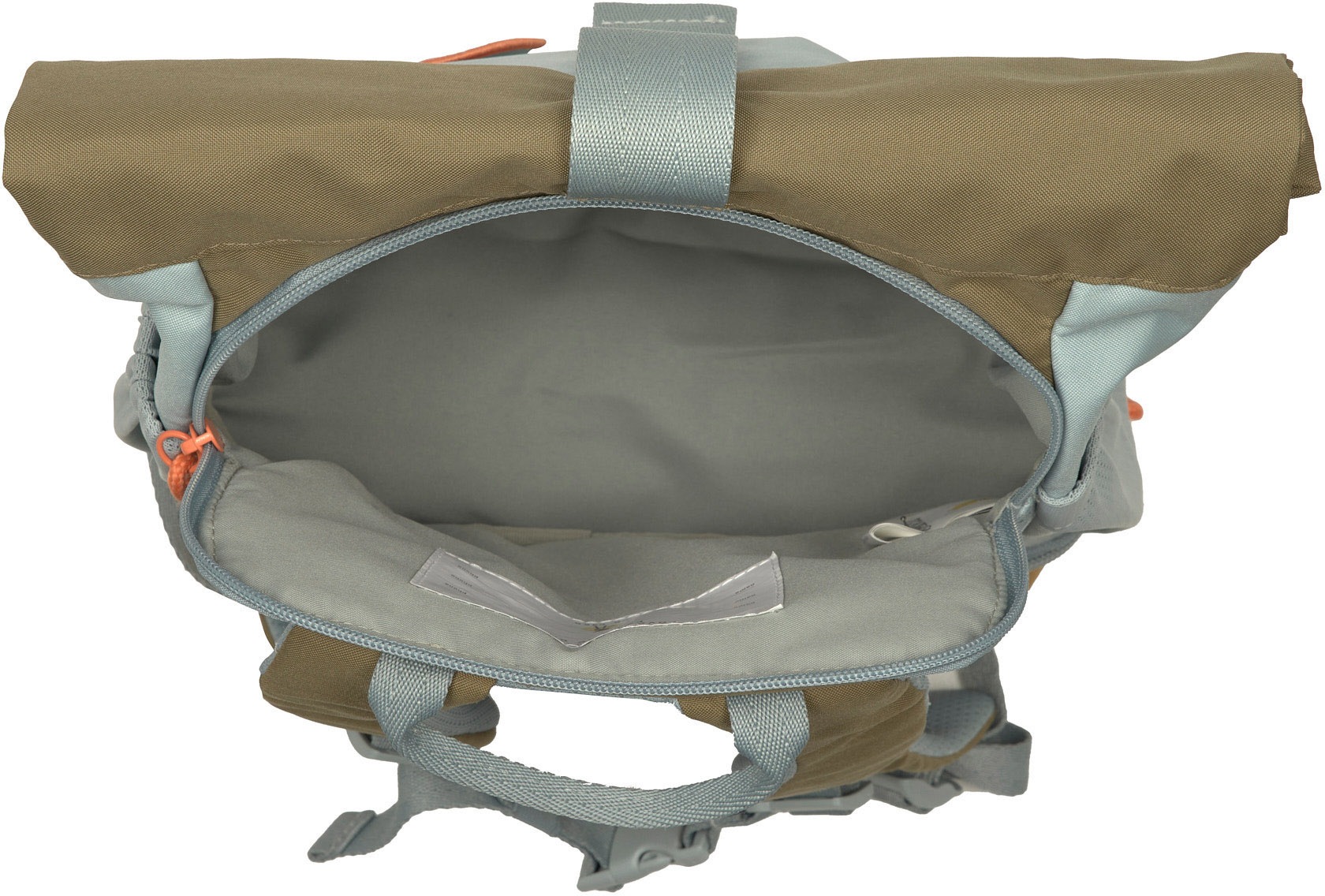 LÄSSIG Kinderrucksack »Nature, Mini Rolltop Backpack, Light Blue«, Reflektoren, aus recycelten PET-Flaschen