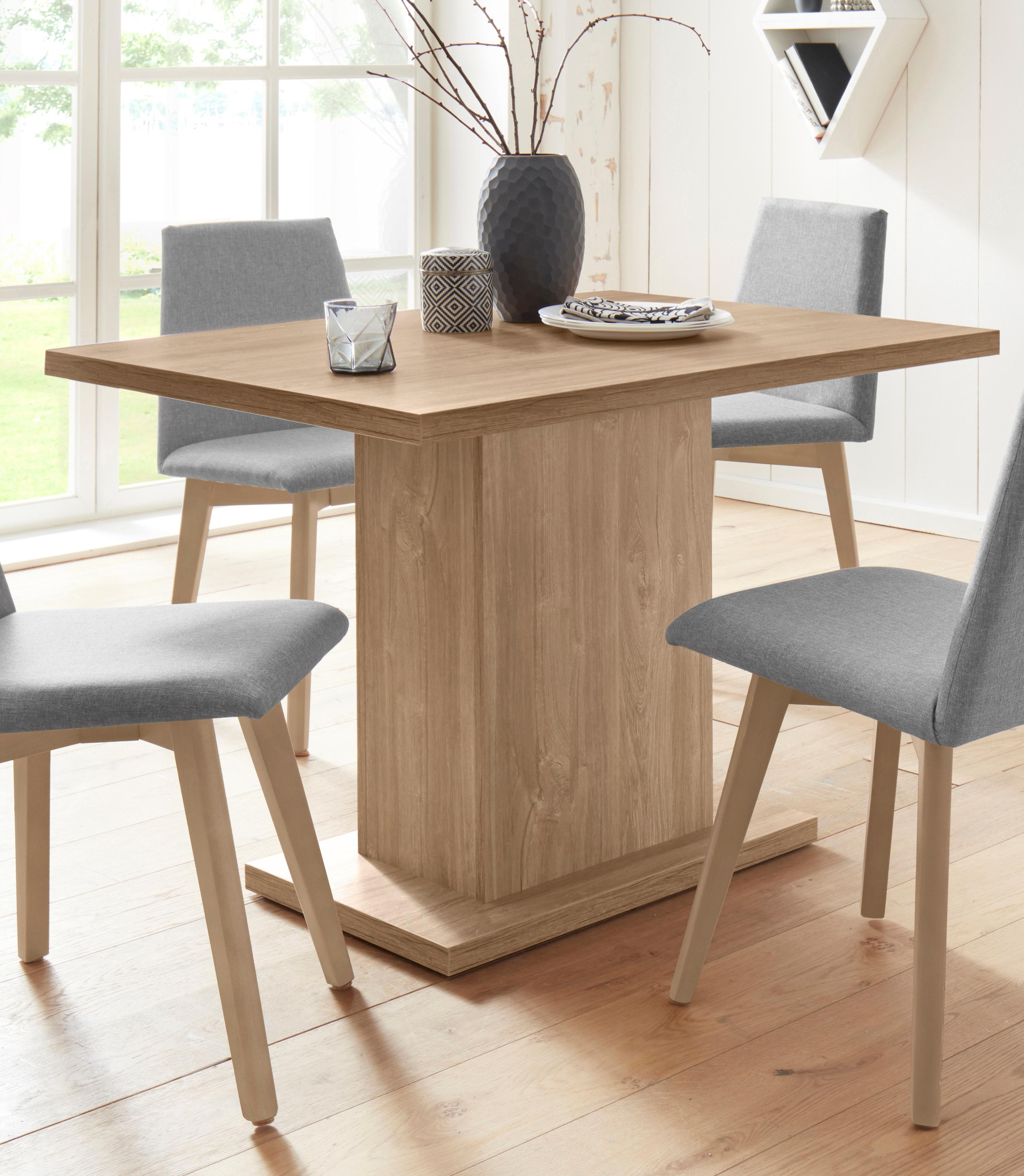 2. Bild von Home affaire Säulen-Esstisch »Zelle«, Breite 110 cm