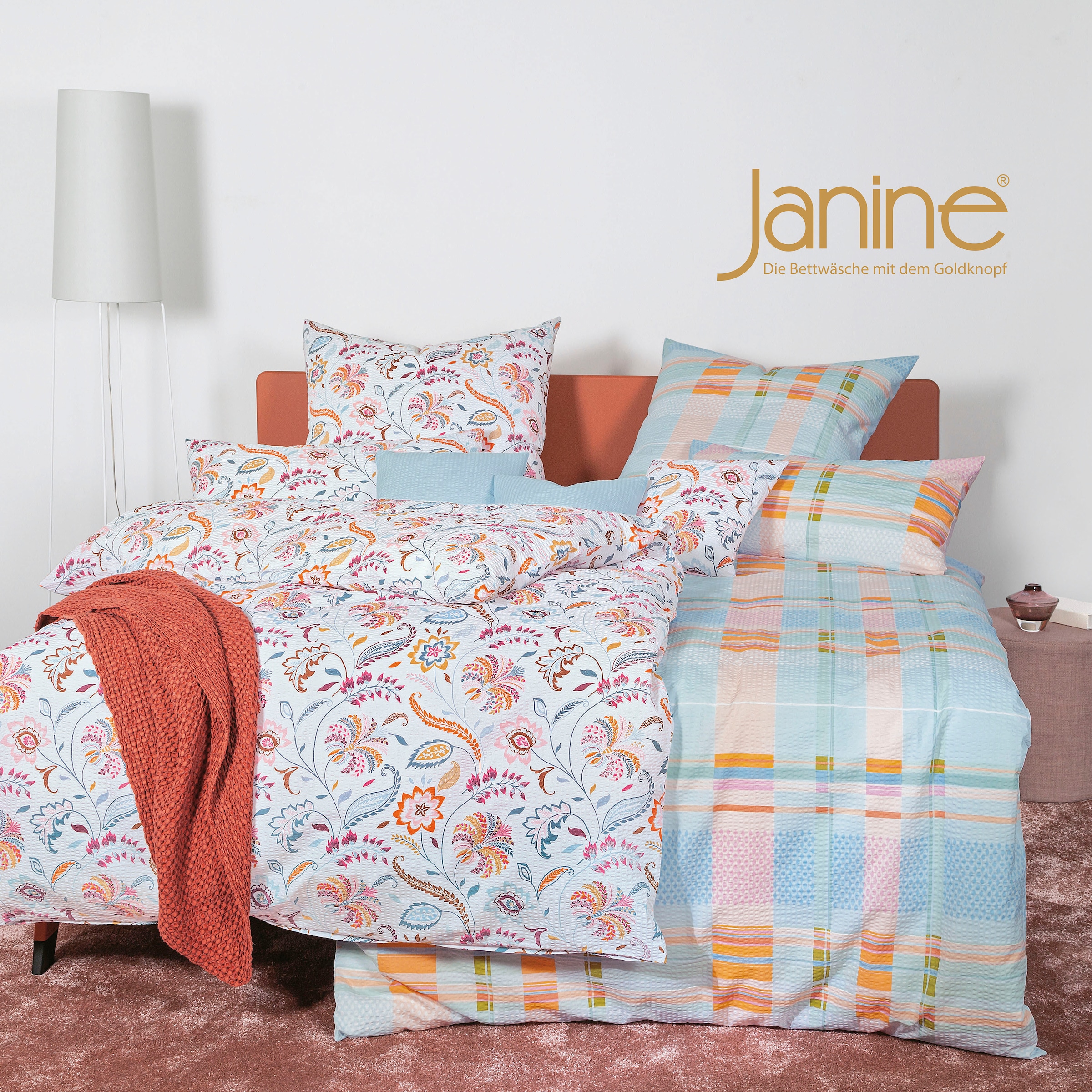 Janine Bettwäsche »TANGO20140 04 155x200,80x80«, mit Reißverschluss