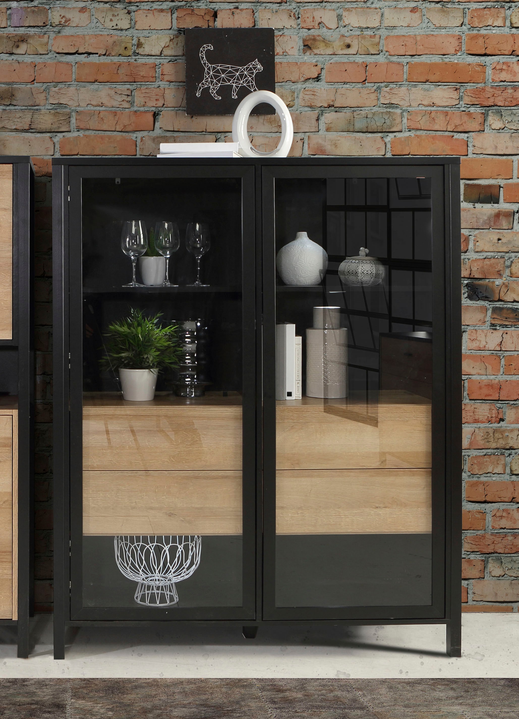 FORTE Highboard »High Rock«, Breite ca. 121 cm