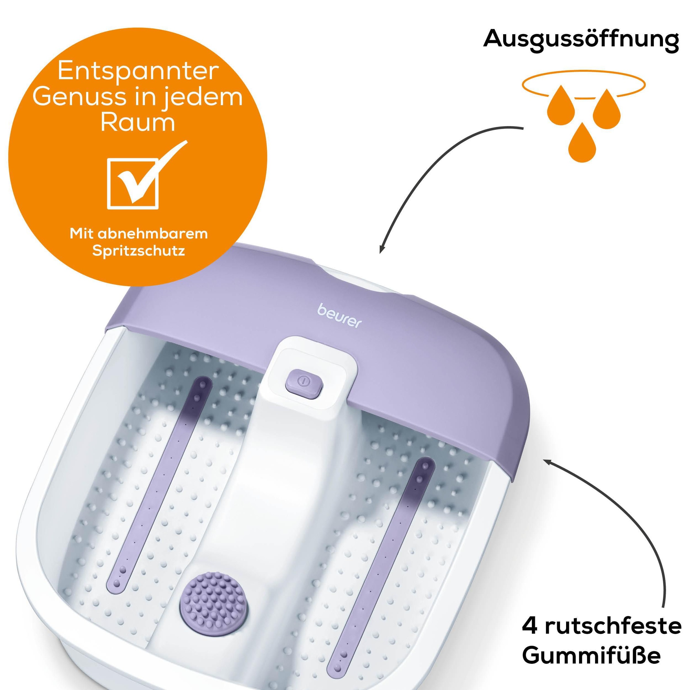 BEURER Fußbad »Fußsprudelbad FB 12 mit Vibrations- und Sprudelmassage« Fördert die Durchblutung und lindert schwere und müde Beine