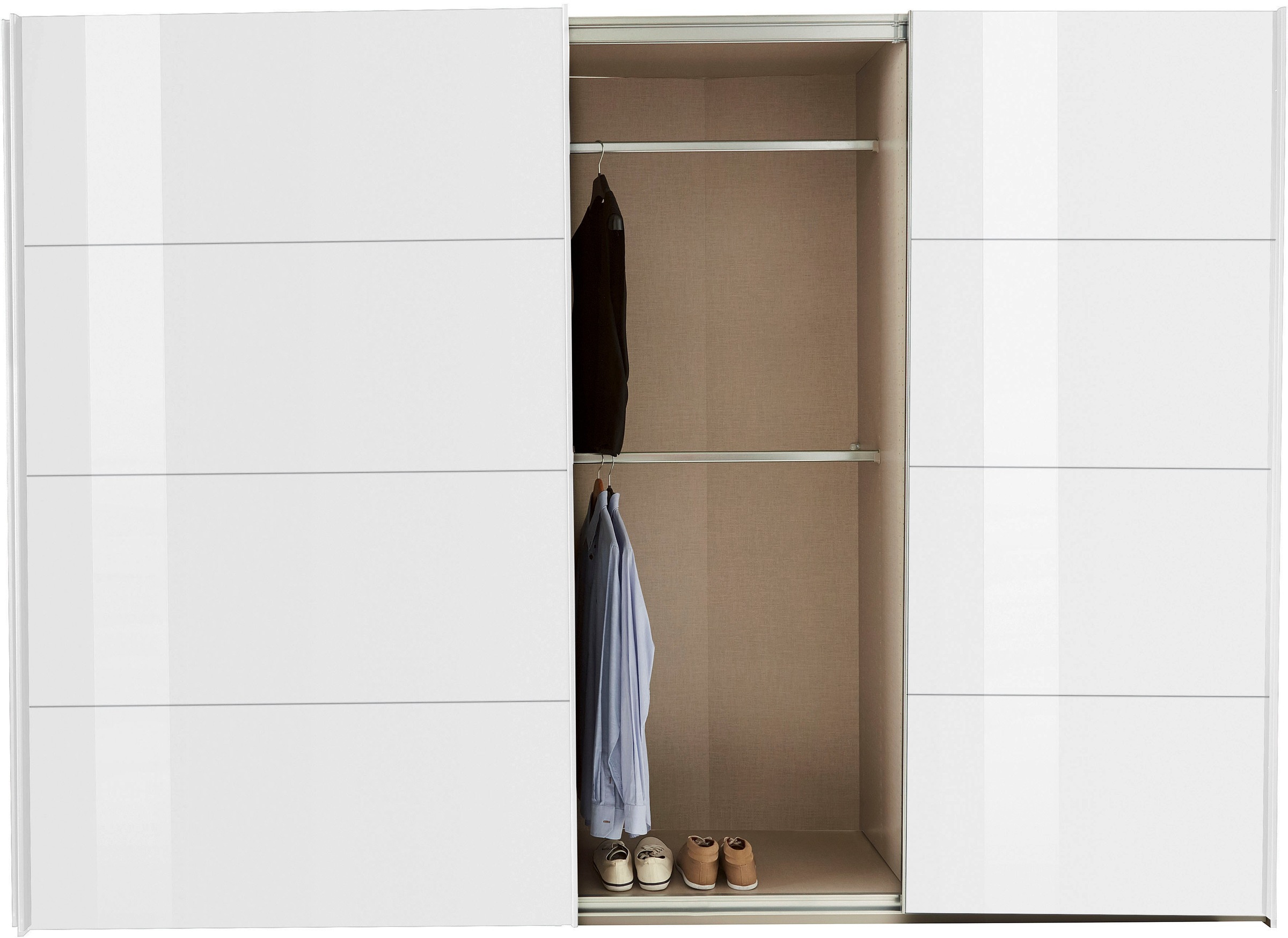 rauch Schwebetürenschrank »Kleiderschrank Schrank Garderobe TOPSELLER OTELI inkl. Inneneinteilung«, mit 3 Innenschubladen sowie zusätzlichen Einlegeböden MADE IN GERMANY