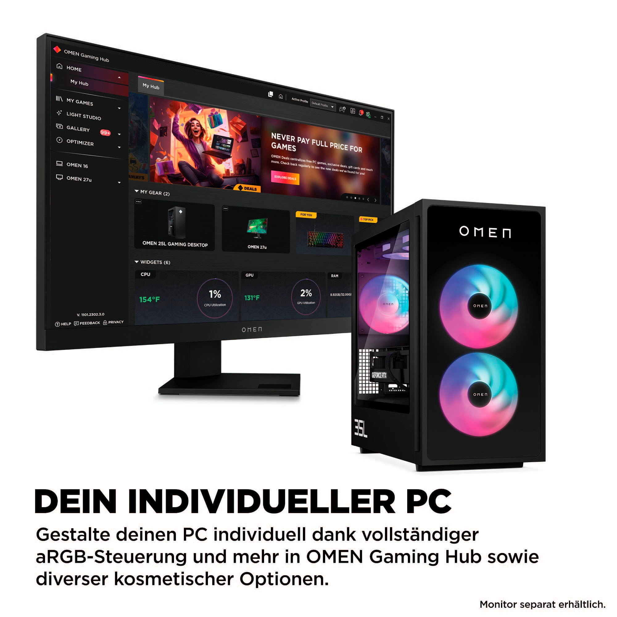 HP Gaming-PC »OMEN GT16-0065ng«