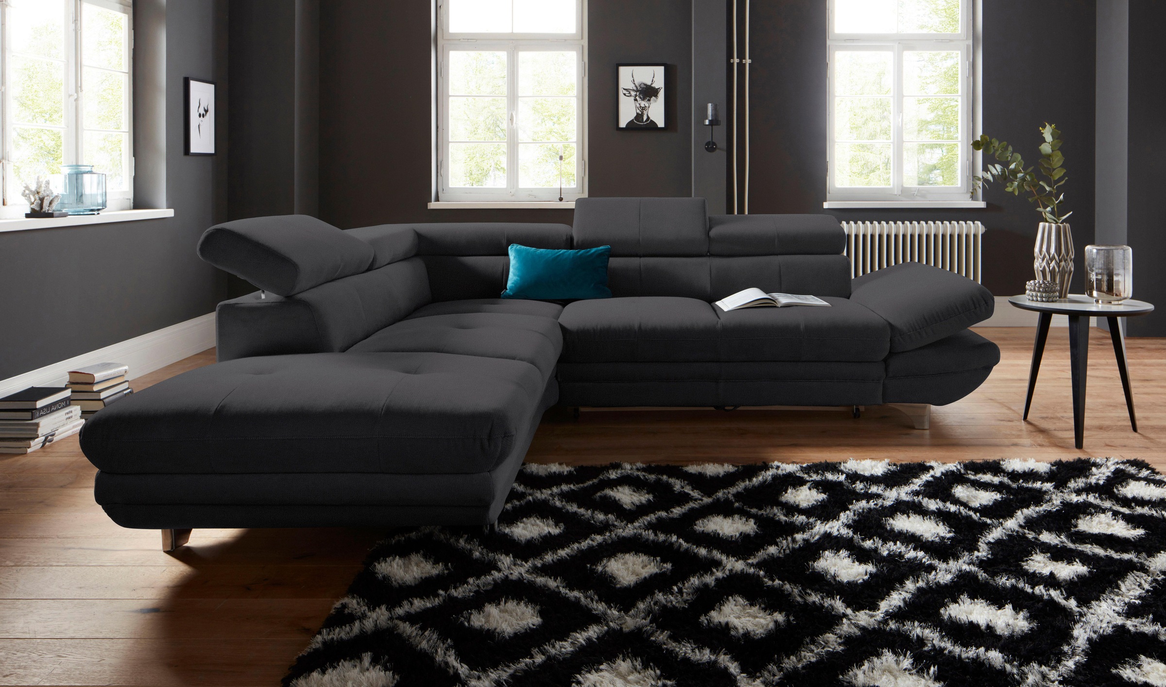 COTTA Ecksofa »Enterprise L-Form«, mit Arm- & Kopfteilverstellung, wahlweis günstig online kaufen