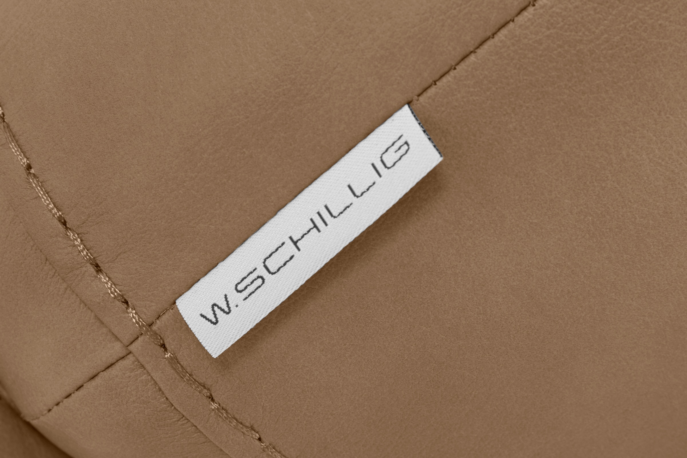 W.SCHILLIG Hocker »montanaa«, mit Metallfüßen in Bronze pulverbeschichtet, Breite 71 cm