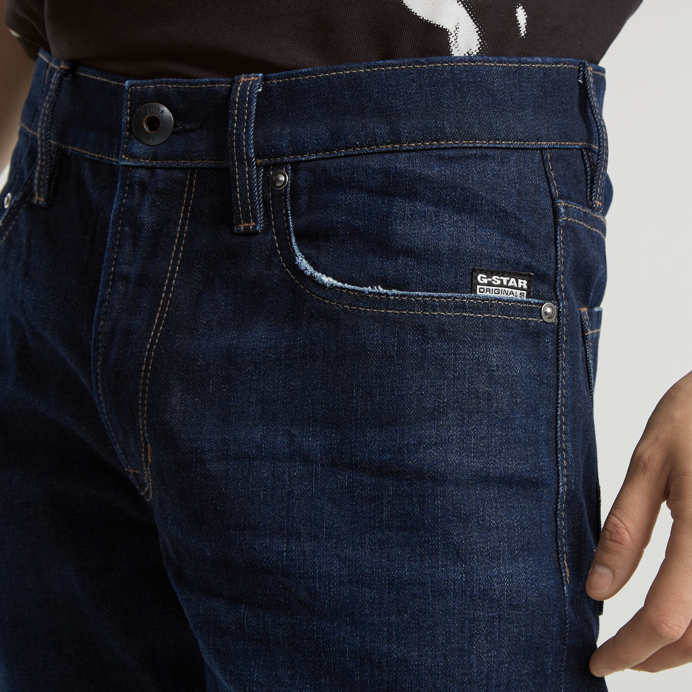 G-STAR Straight-Jeans »Mosa Straight«, mit hellen Nähten