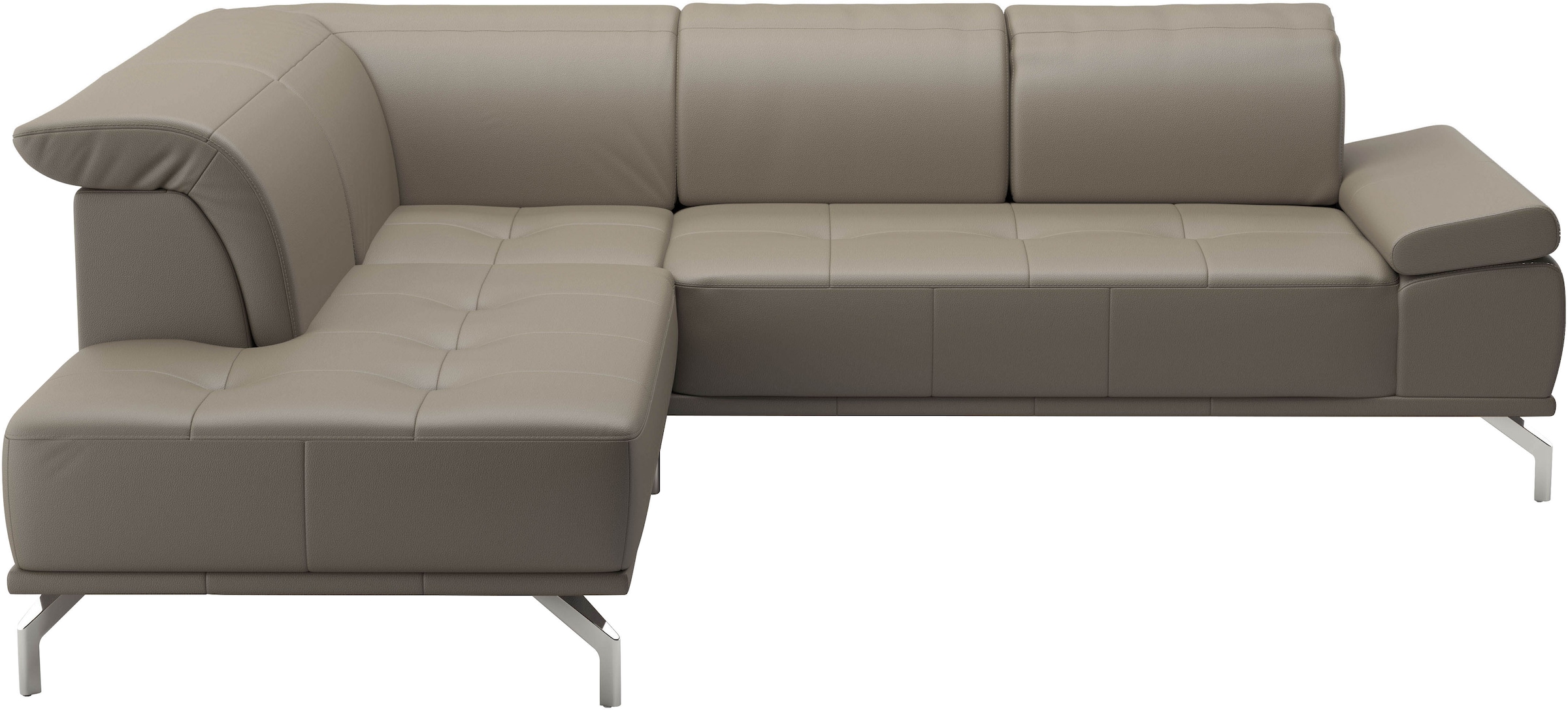 Places of Style Ecksofa »Caluna«, Inkl.Sitztiefenverstellung, wahlweise mit Kopf- und Armteilverstellung