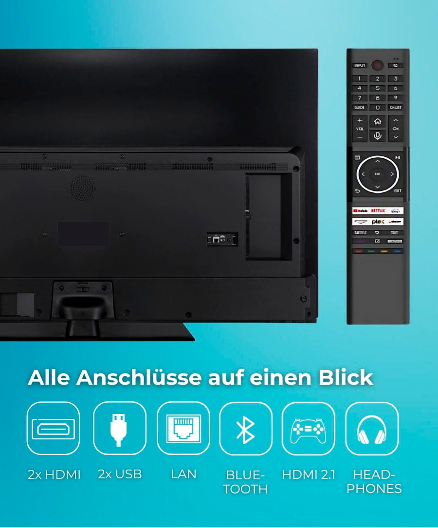 Toshiba QLED-Fernseher »65QV3F63DA«, 4K Ultra HD, Smart-TV