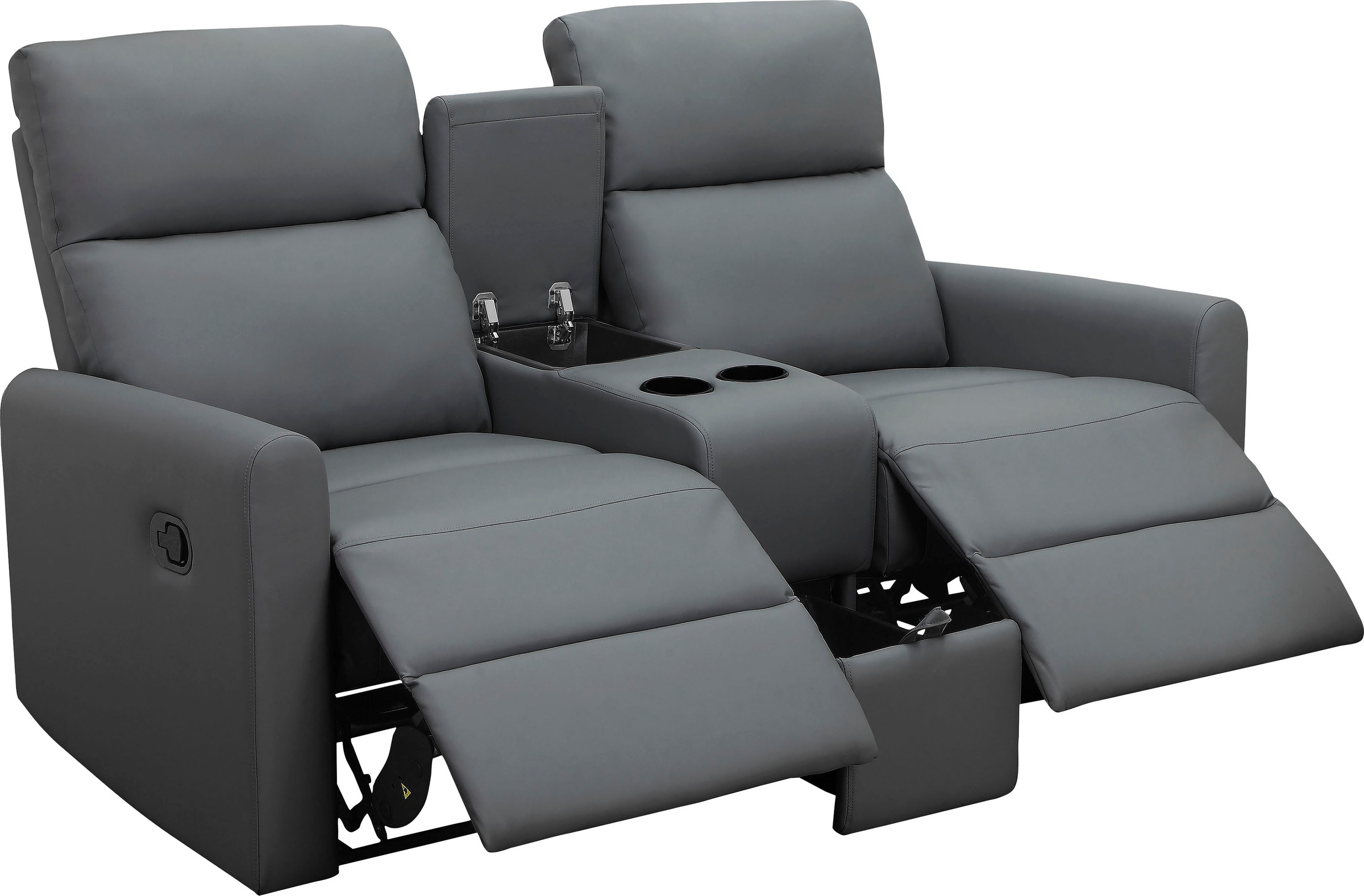 Home affaire 2-Sitzer »Daoulas, 2er-Kinosofa, TV-Sessel, Multimedia-Sofa«, Kinosofa mit Relaxfunktion, Getränkehalter und Stauraum