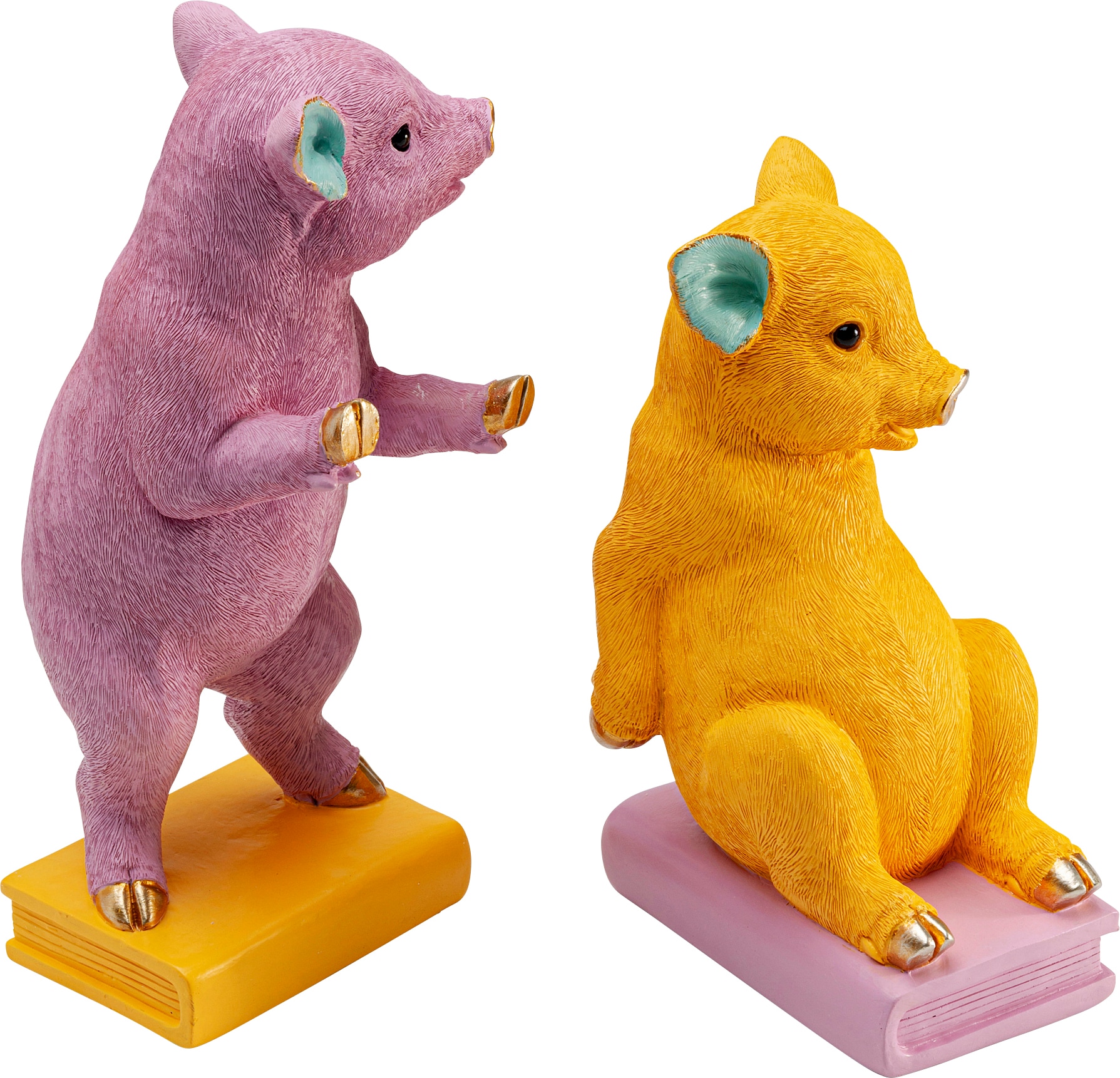 Kare Design Buchstütze »Pig Party« aus Polyresin