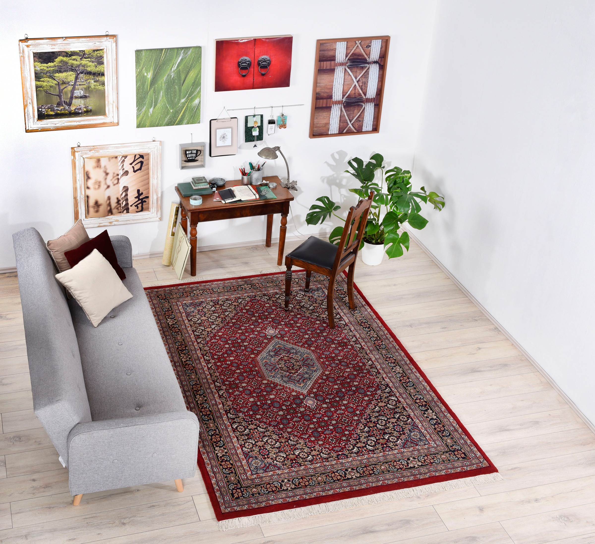 THEKO Orientteppich »Benares Bidjar«, rechteckig, 12 mm Höhe, reine Wolle, günstig online kaufen