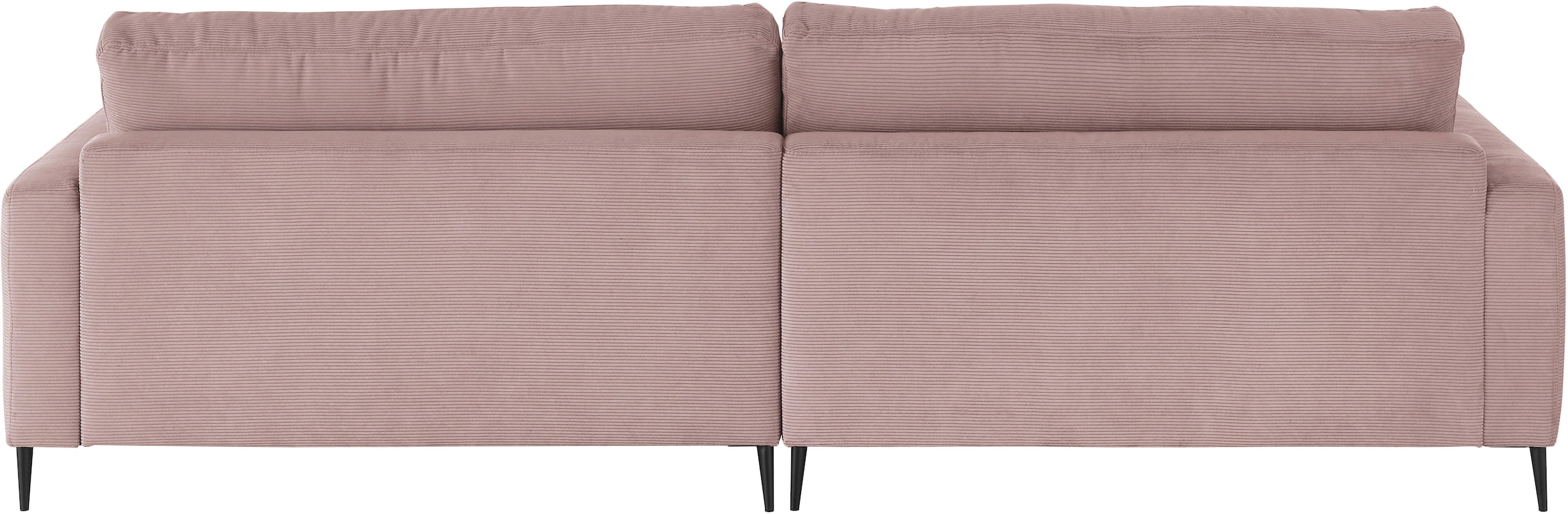 INOSIGN Ecksofa »Downtown, B/T/H: 272/190/84 cm L-Form« weicher Sitzkomfort auch in Cord und Bouclé, incl. Zierkissen