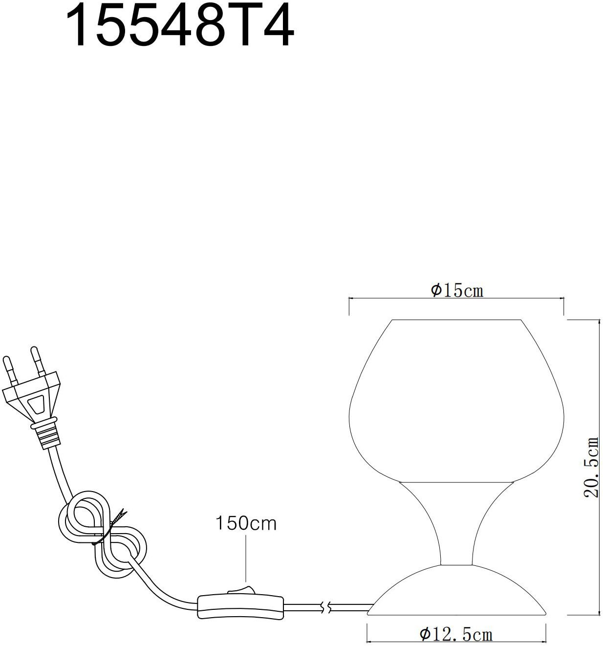 GLOBO LIGHTING Tischleuchte »MAXY«, Leuchtmittel E27 | ohne Leuchtmittel, Tischlampe/Glas grün/modern/Wohnzimmer/Schlafzimmer