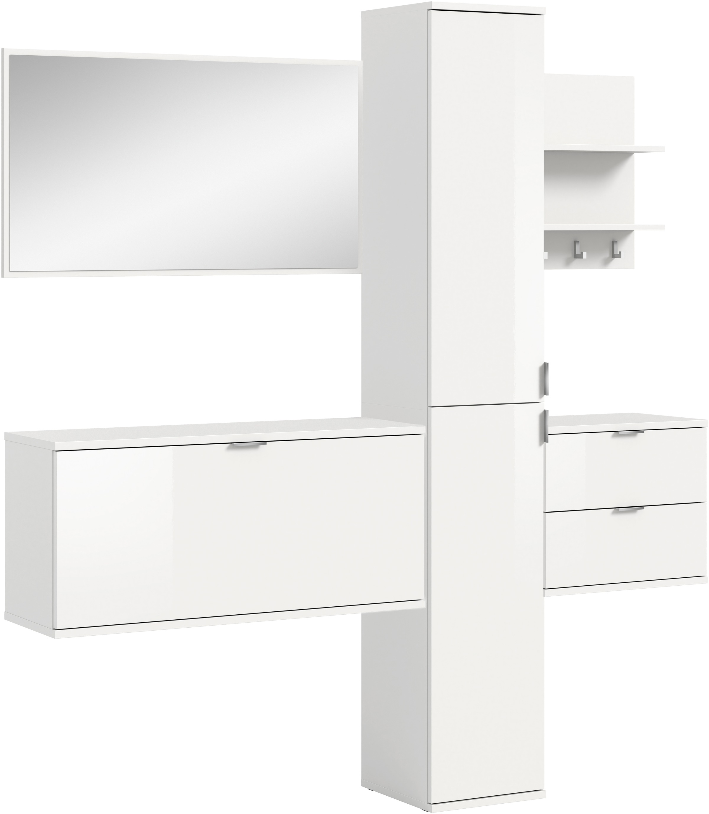 INOSIGN Garderoben-Set »Trondheim Garderobenset 5-tlg., Breite 174 cm« 5 St günstig online kaufen