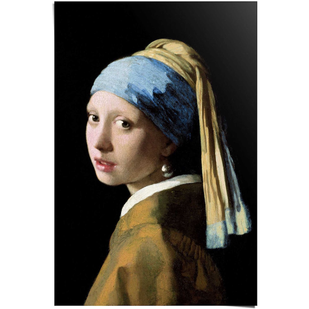 Reinders! Poster »Poster Das Mädchen mit dem Perlenohrgehänge Jan Vermeer«, Menschen, (1 St.)