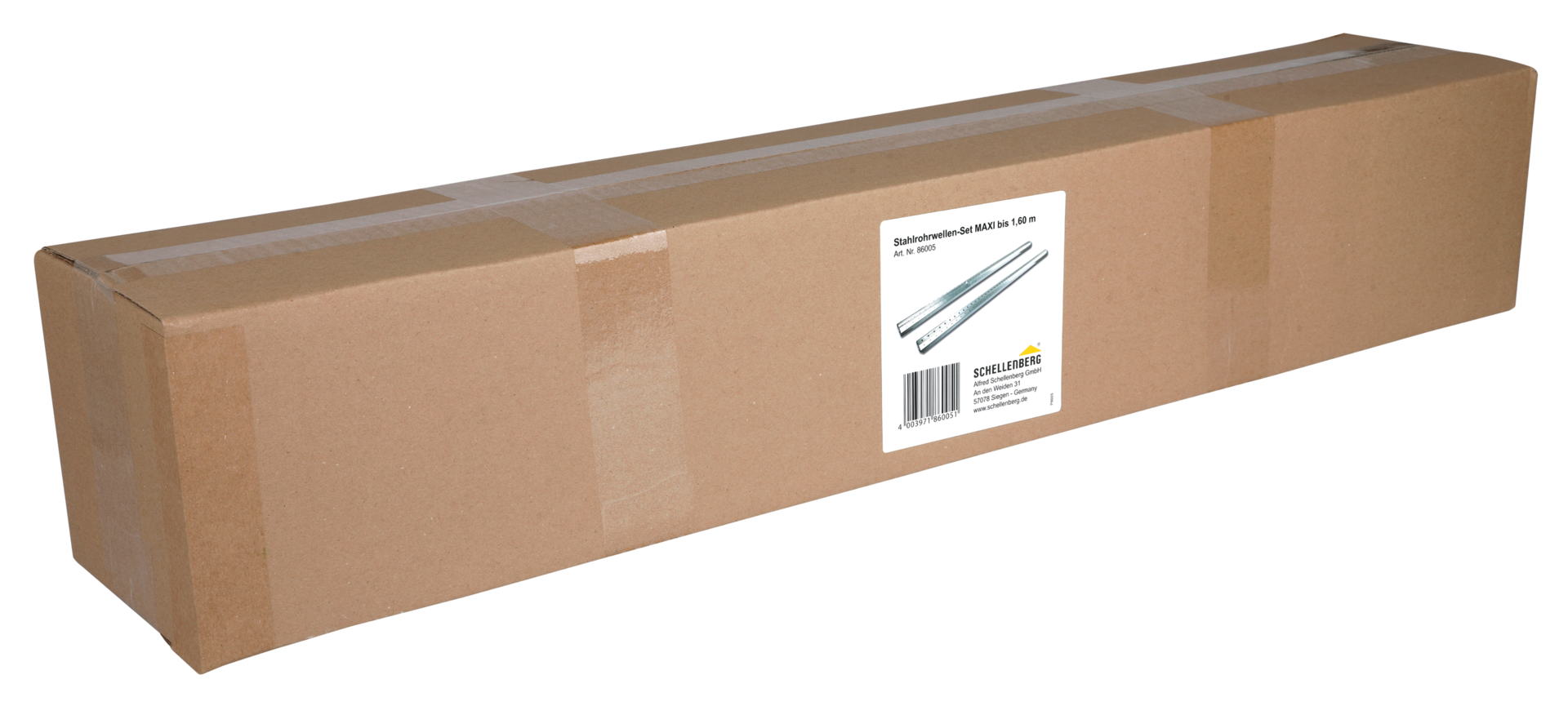 SCHELLENBERG Achtkantwelle »zum Aufwickeln eines Rollladens, Durchmesser 40 mm oder 60 mm«, Rollladenwelle für Mini-, und Maxisysteme, individuell kürzbar