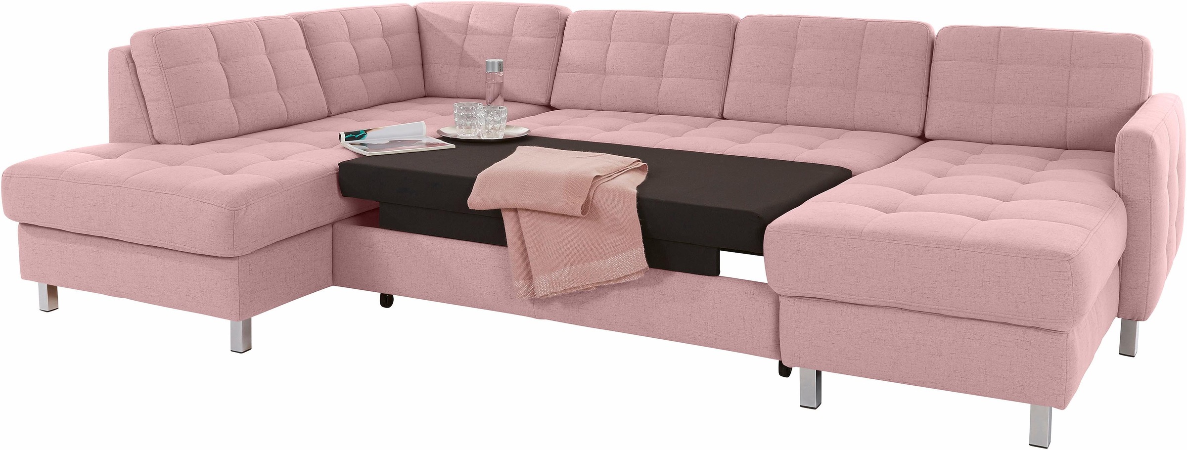 sit&more Wohnlandschaft »Picasso U-Form«, wahlweise mit Bettfunktion und Bettkasten
