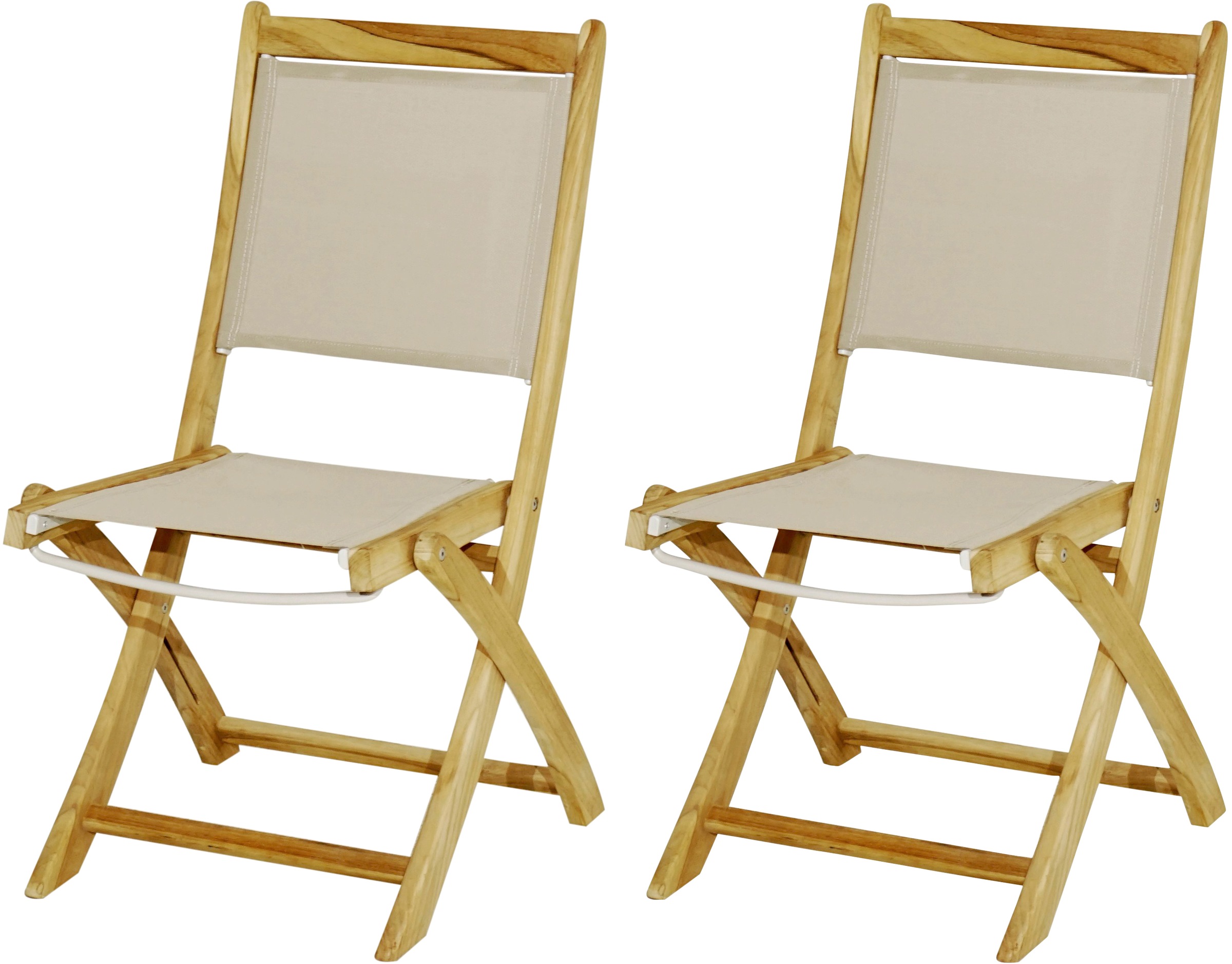 PLOSS Gartenstuhl »Richmond«, (2er Set), klappbar, TeakTextil PLOSS Gartenstuhl »Richmond«, (2er Set), klappbar, TeakTextil