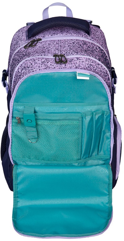 neoxx Schulrucksack »Active, Glitterally perfect«, reflektierende Details, aus recycelten PET-Flaschen