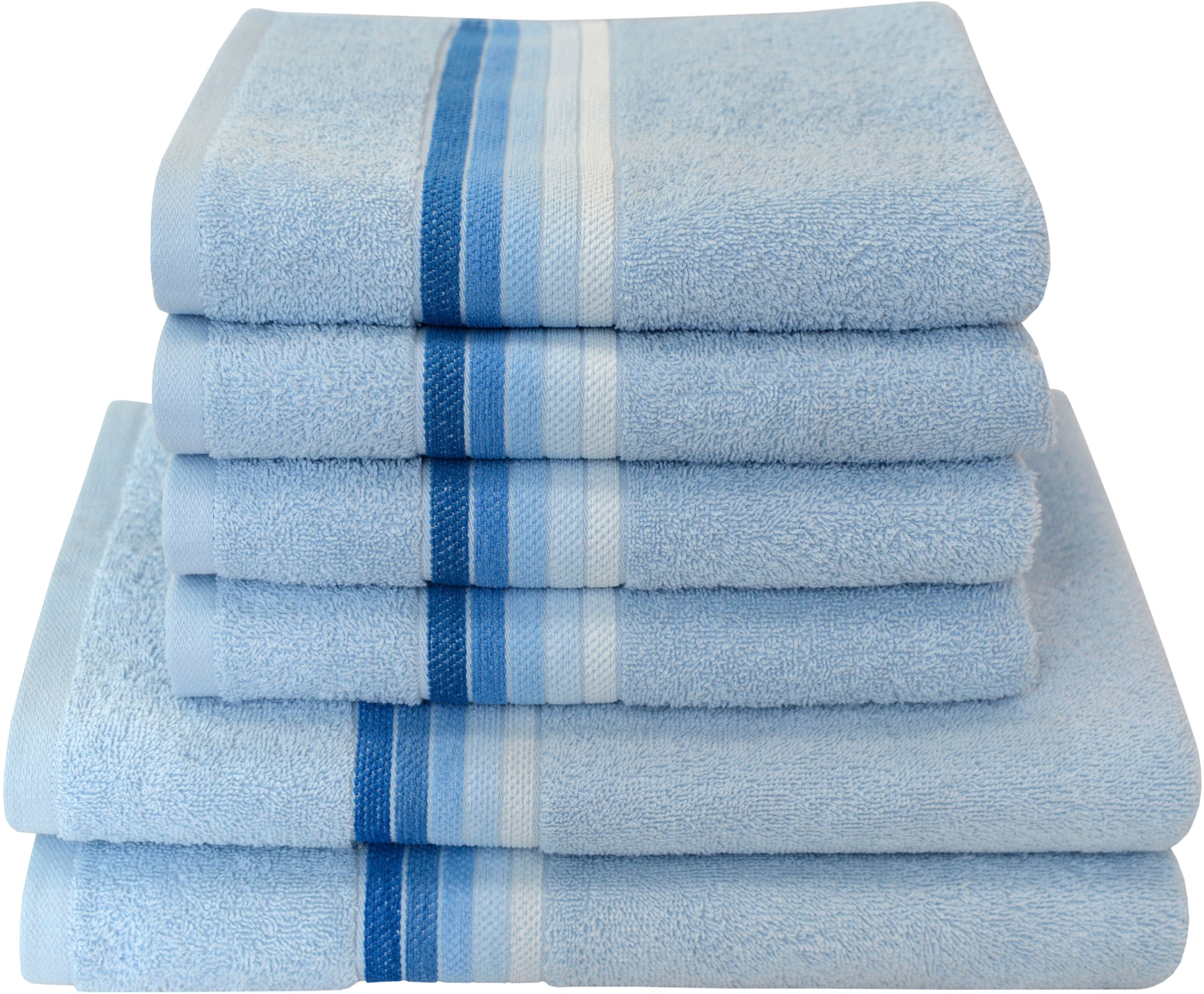 Dyckhoff Handtuch Set »Chenille«, Set, 6 tlg., Frottier, Set beinhaltet: 4x günstig online kaufen