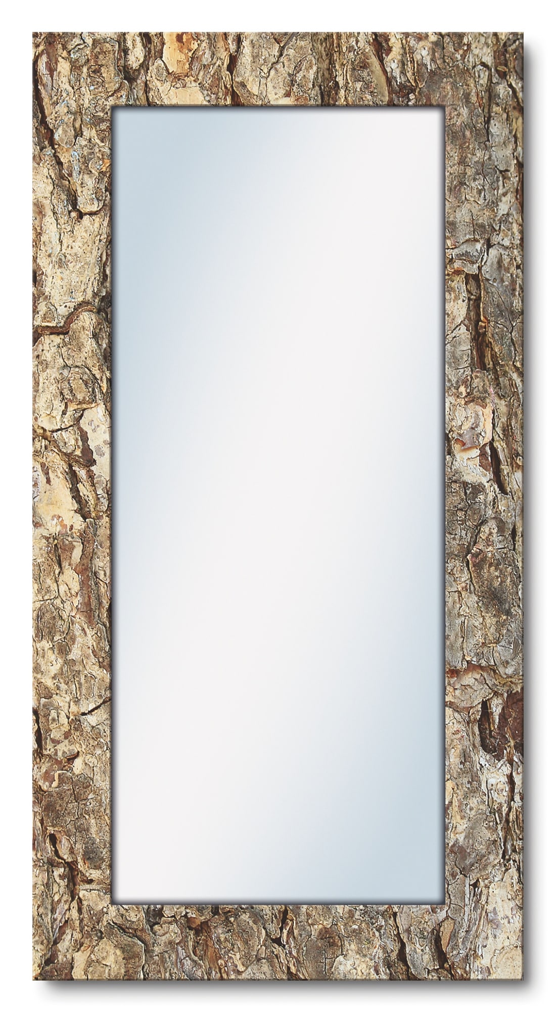 Artland Dekospiegel »Baumrinde«, gerahmter Ganzkörperspiegel, Wandspiegel, mit Motivrahmen, Landhaus