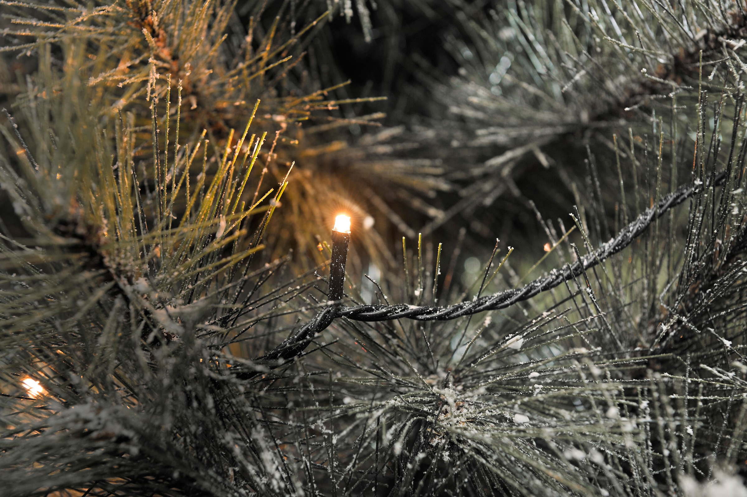 KONSTSMIDE LED-Lichterkette »Weihnachtsdeko aussen«, 120 St.-flammig, LED Lichterkette, mit Glimmereffekt, 120 bernsteinfarbene Dioden