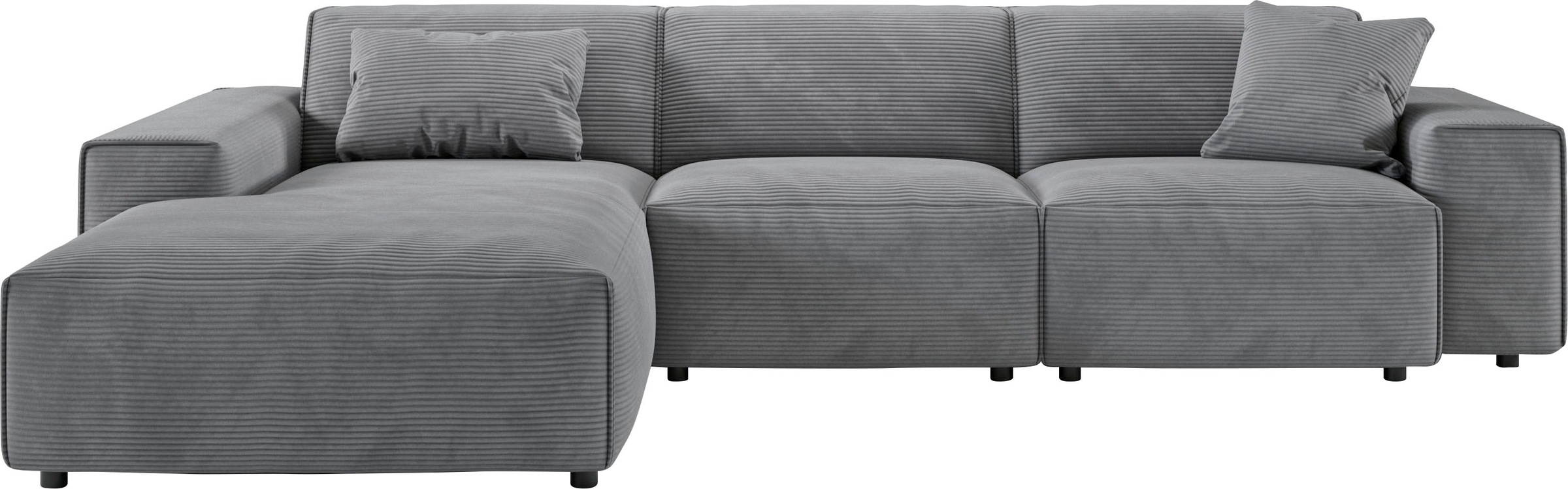 andas Ecksofa »Glimminge auch in Breitcord, Feincord, Bouclé + Easy care-Bezug«, L-Form, Breite 294, Zierkissen