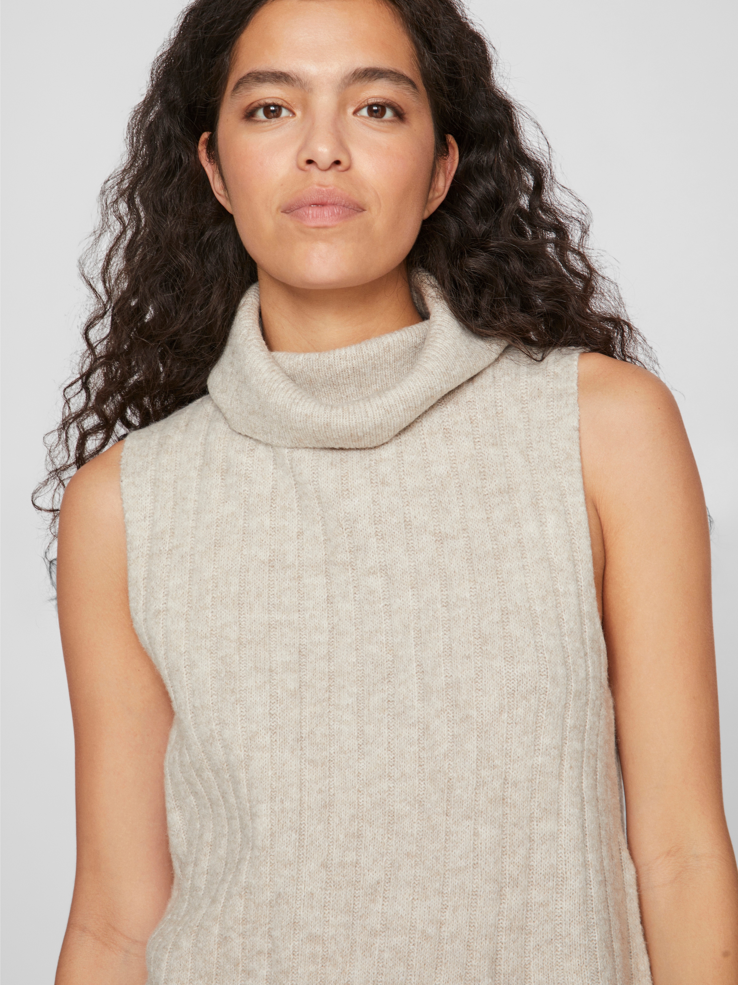 Vila Pullunder »VIBELUNA HIGH NECK S/L KNIT VEST-NOOS«