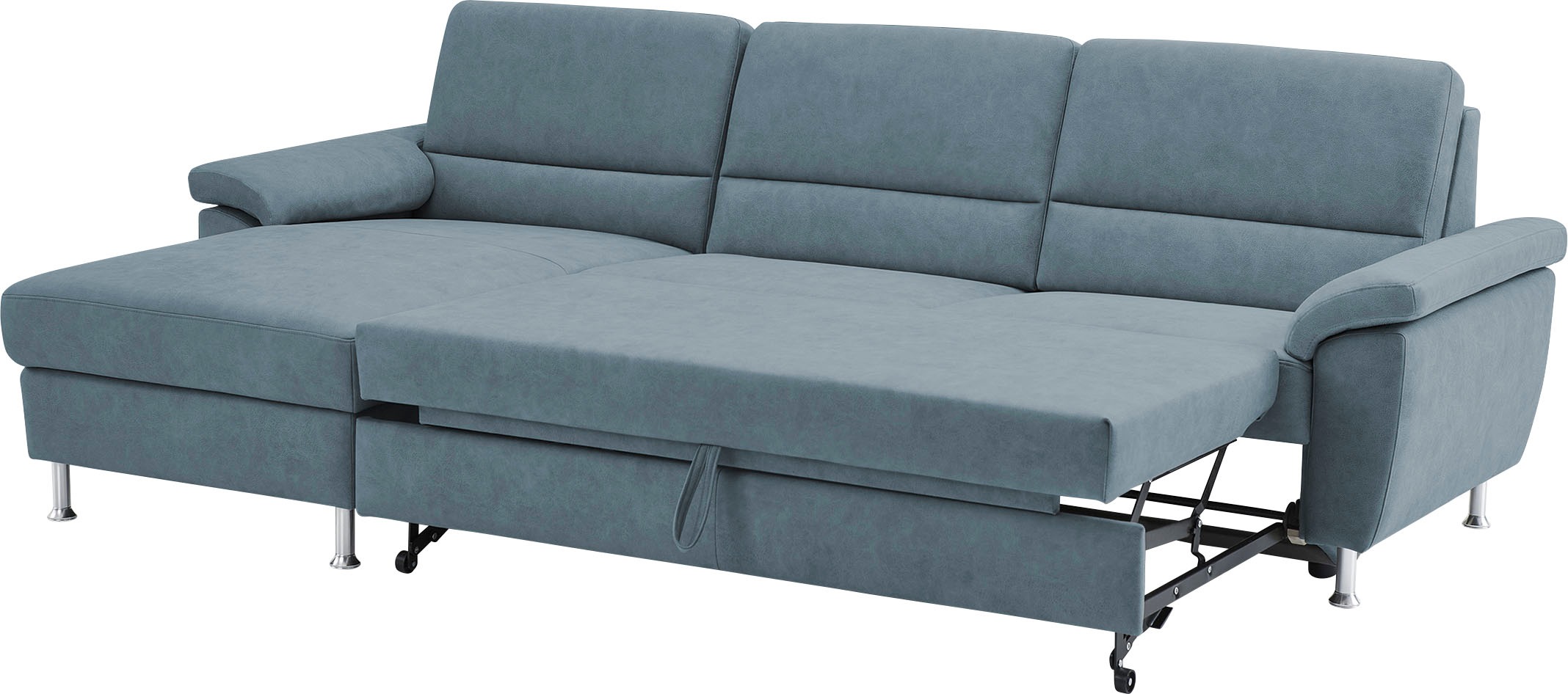 CALIZZA INTERIORS Ecksofa »Onyx L-Form«, Recamiere links oder rechts, wahlweise mit Bettfunktion, Breite 270 cm