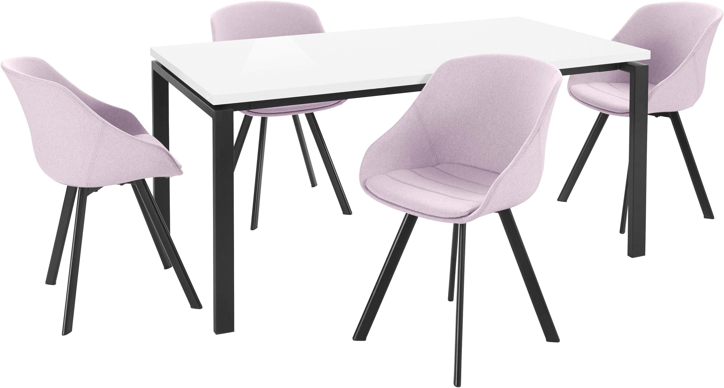 INOSIGN Essgruppe 5 Stk. tlg. mit 4 Stühle günstig online kaufen