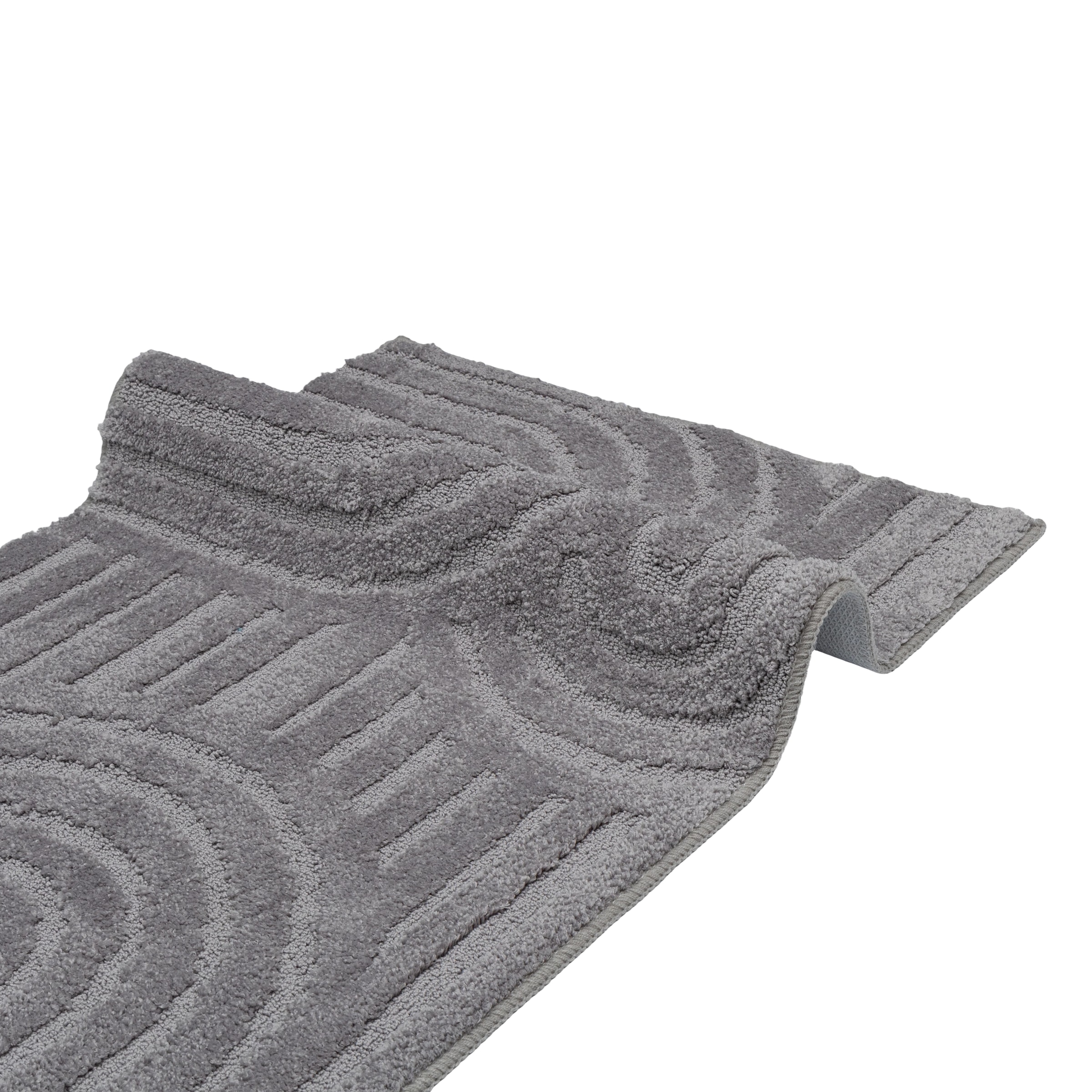 OTTO home Badematte »Zen, Badvorleger, Badezimmer Teppich, Duschvorleger« Höhe 10 mm rutschhemmend beschichtet fußbodenheizungsgeeignet | schnell trocknend Uni Farben, Hoch-Tief-Effekt, modernes Muster, Zen