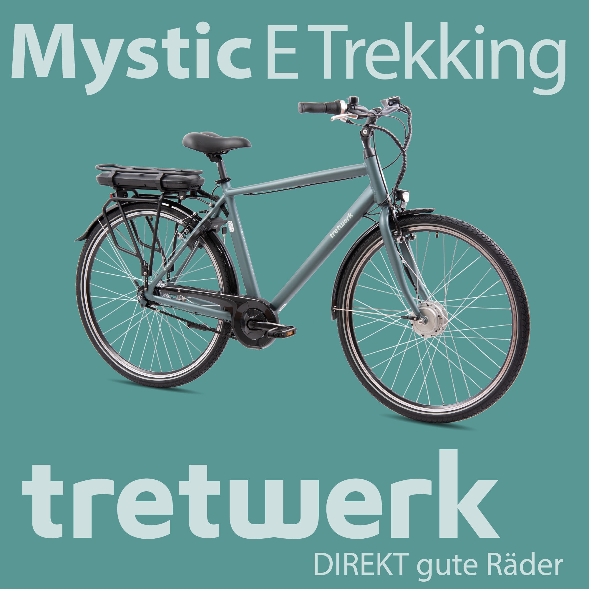 Tretwerk E-Bike »Mystic«, 7 Gang, Frontmotor 250 W, Pedelec, Elektrofahrrad für Damen u. Herren