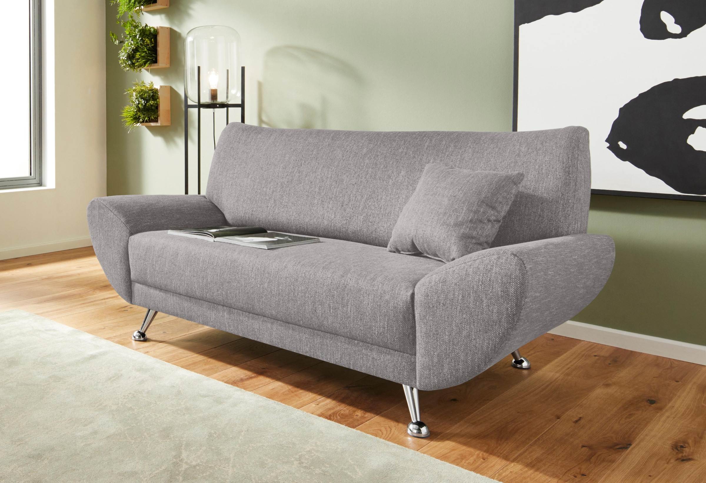 Home affaire 2-Sitzer »Saltare, elegant und komfortabel, toller Designfuß« günstig online kaufen