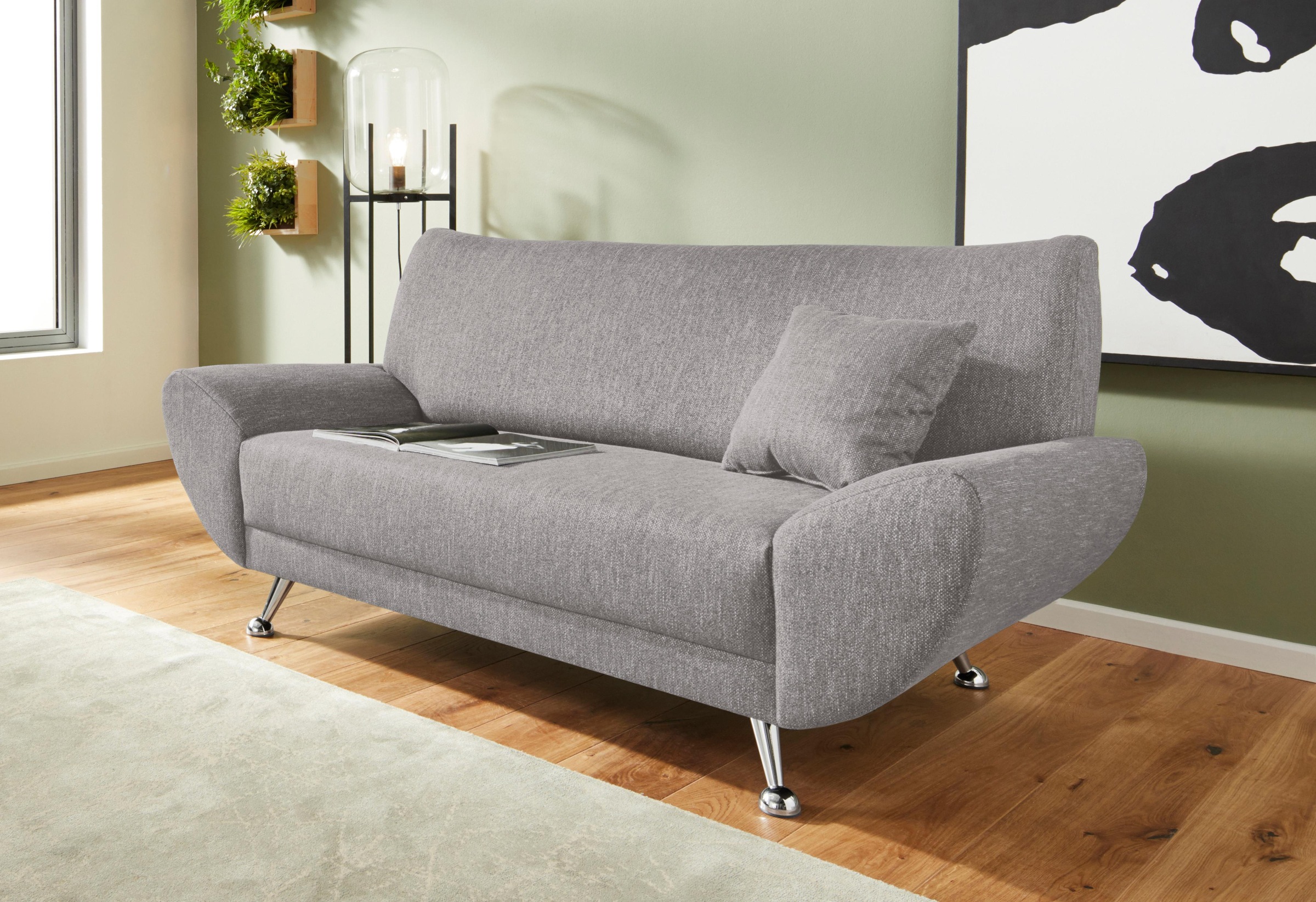 INOSIGN 2-Sitzer "Saltare, elegant und komfortabel, toller Designfuß" günstig online kaufen