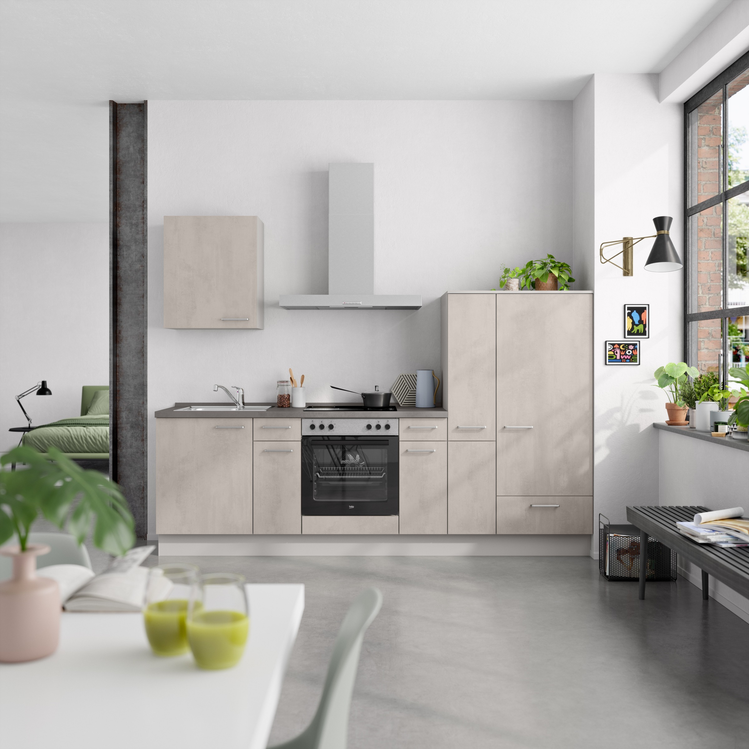 nobilia® Küchenzeile »"Riva I"«, vormontiert, Ausrichtung wählbar, Breite 2 günstig online kaufen