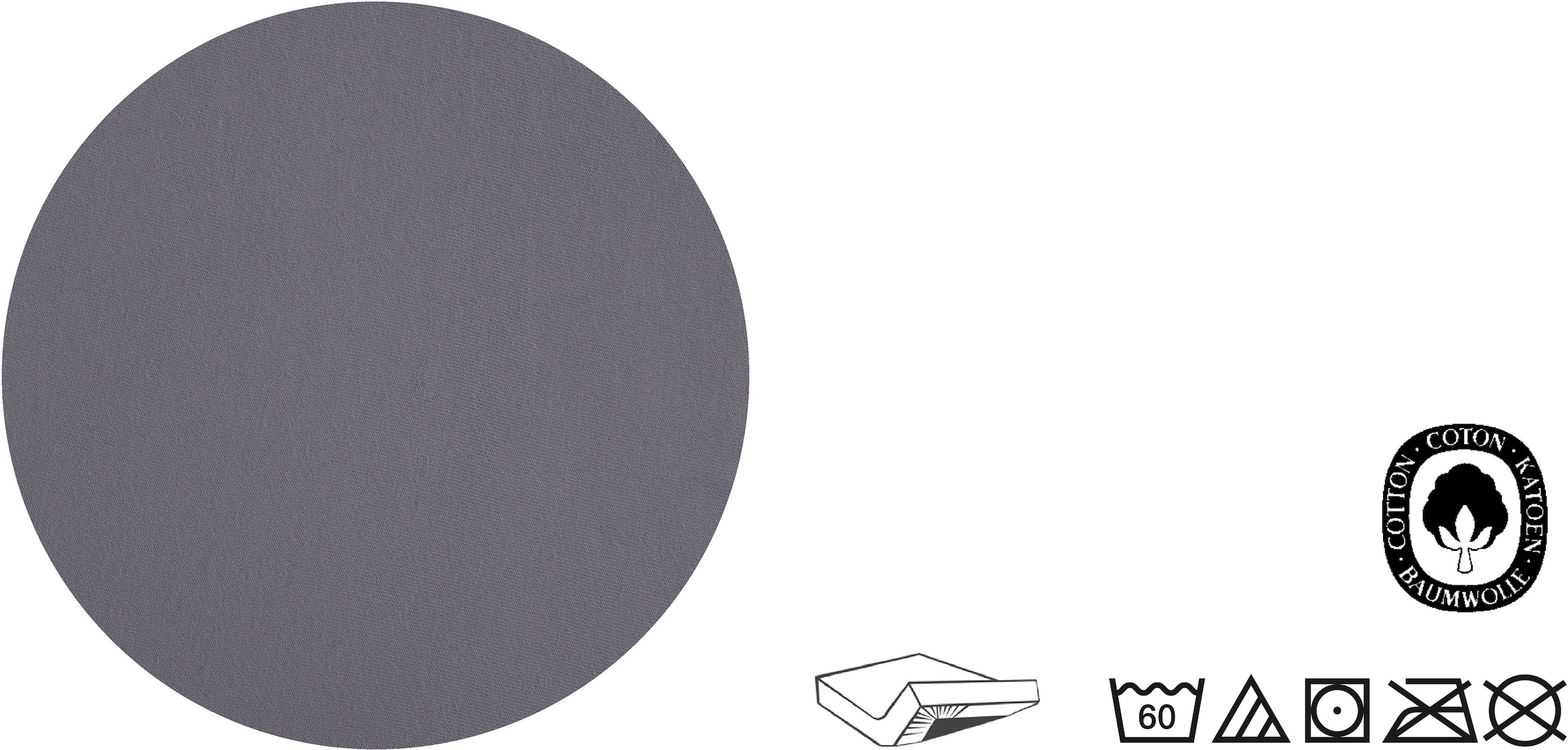 Biberna Spannbettlaken »Marc in Gr. 90x200, 140x200 oder 180x200 cm«, (1 St.), aus Baumwolle, für Matratzen bis 22 cm Höhe, Bettlaken, Spannbetttuch