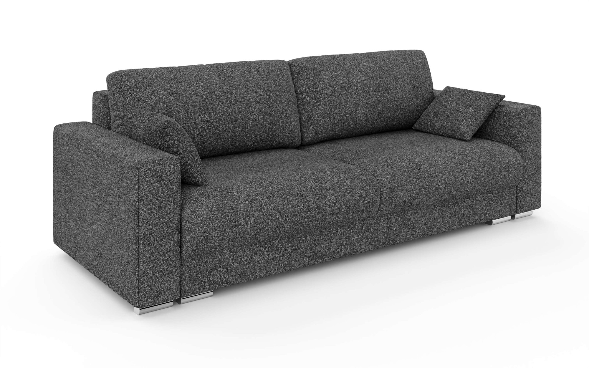 INOSIGN 3-Sitzer »Stevinson Schlafsofa mit Bettkasten, Maße B/H/T: 229/87/97 cm«, mit Wellenunterfederung, 2 Rückenkissen und 2 Zierkissen