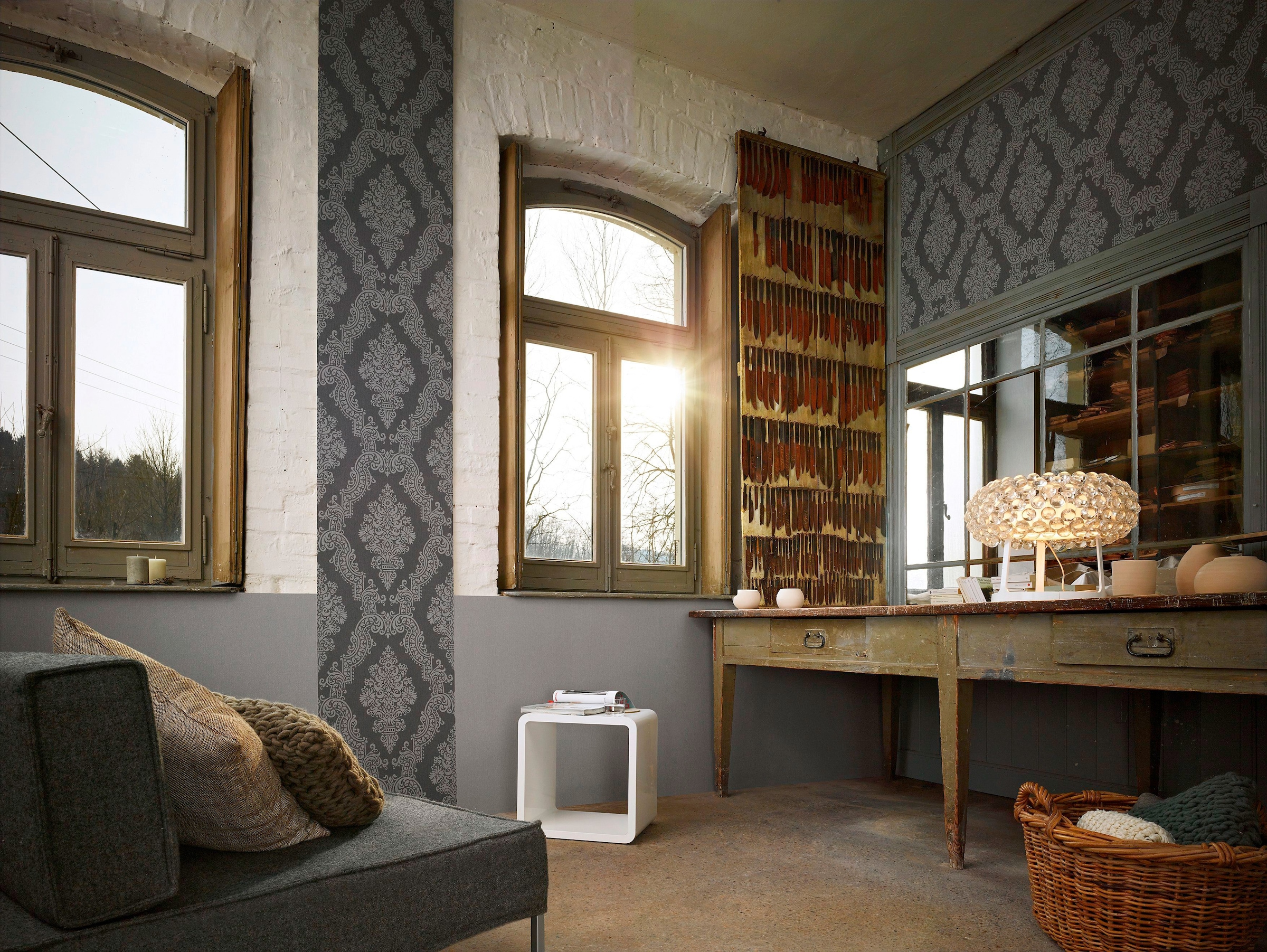living walls Vliestapete »Elegance«, Barock, Barock Tapete Ornament