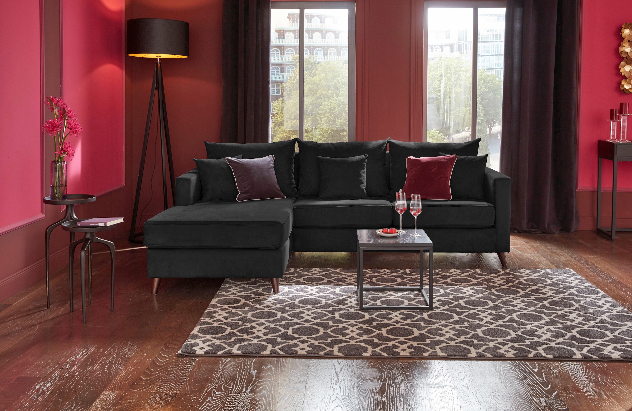Guido Maria Kretschmer Home&Living Ecksofa »Renesse L-Form«, lose Kissen, K günstig online kaufen