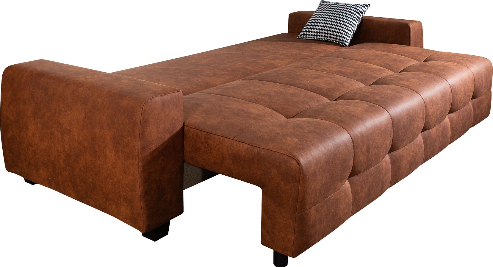 COLLECTION AB Schlafsofa »Bella, B: 241 cm, Liegefl. 142x194 cm«, mit Bettfunktion, Bettkasten & 2 Zierkissen, Federkern