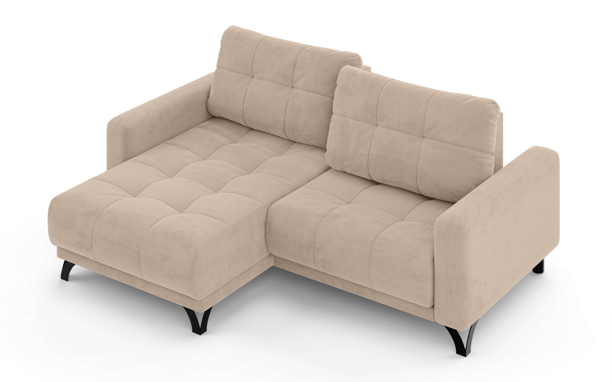 Home affaire Ecksofa »FAIRVIEW mit verstellbaren Rückenlehne, Maße B/T/H: 234/174/93 cm« L-Form mit Wellenunterfederung, Recamiere beidseitig montierbar