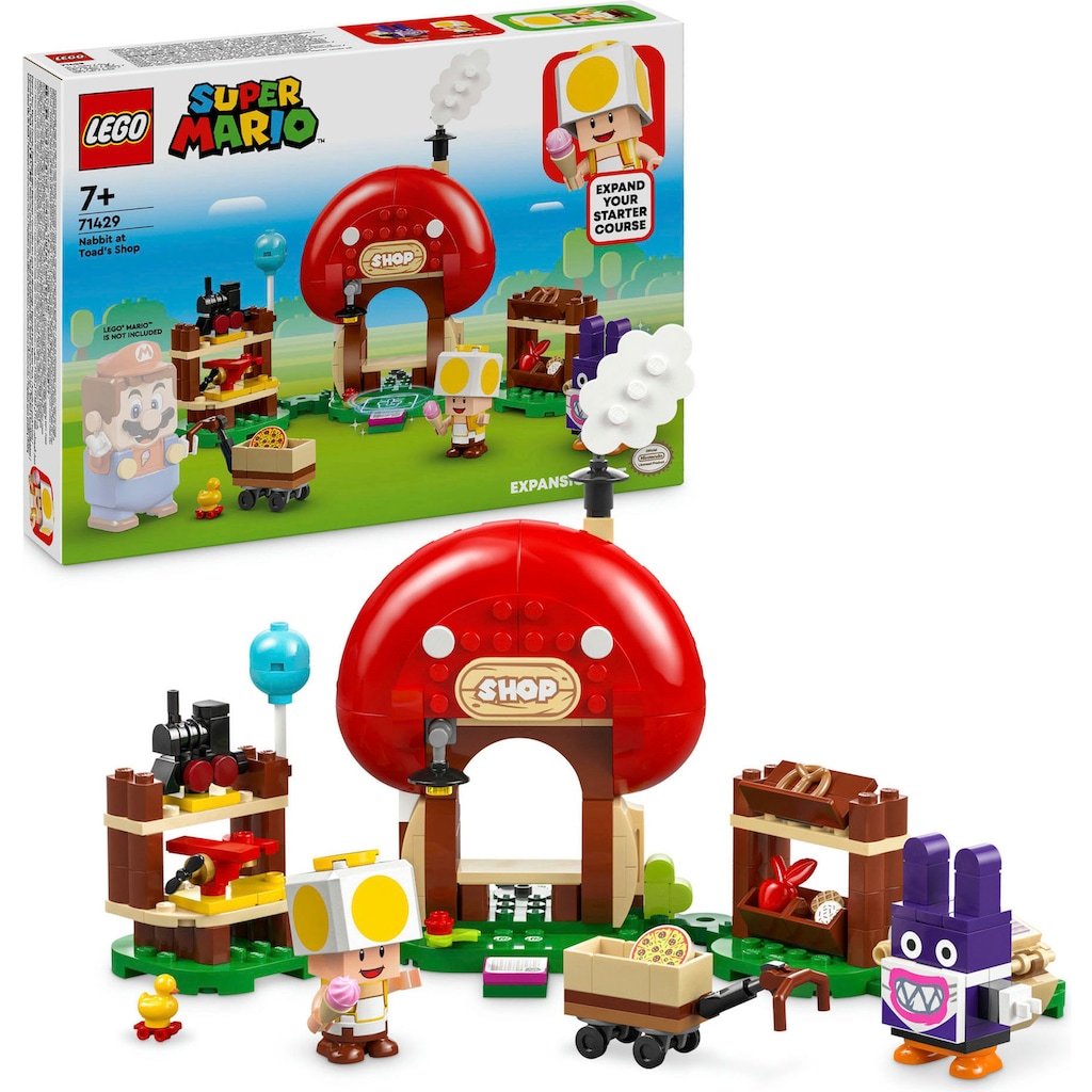 LEGO® Konstruktionsspielsteine »Mopsie in Toads Laden – Erweiterungsset (71429), LEGO Super Mario«, (230 St.)